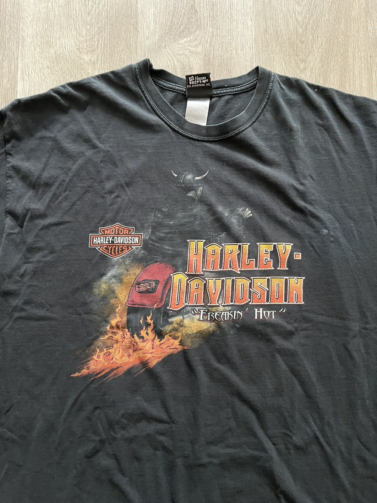 Harley Davidson Vintage 1998 Harley Davidson T Shirt Size US XXL / EU 58 / 5 - 5 Thumbnail