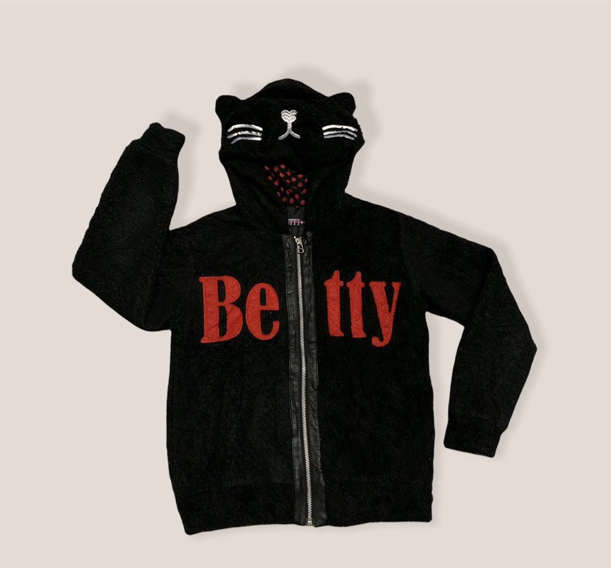 Cartoon Network Betty Boop Jacket - Fluffy Fleece Ear Hoodie Size US S / EU 44-46 / 1 - 1 Thumbnail