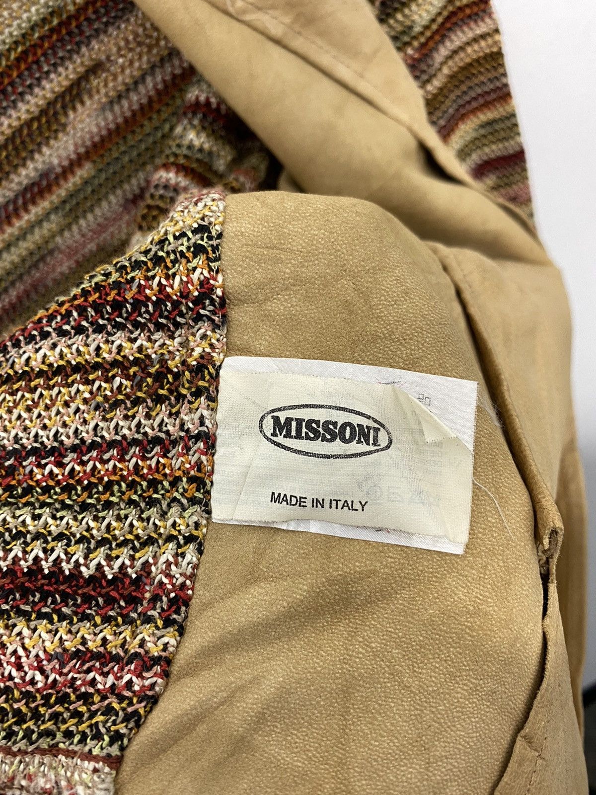 Missoni Missoni leather knitted jacket made in italy Size US M / EU 48-50 / 2 - 8 Thumbnail