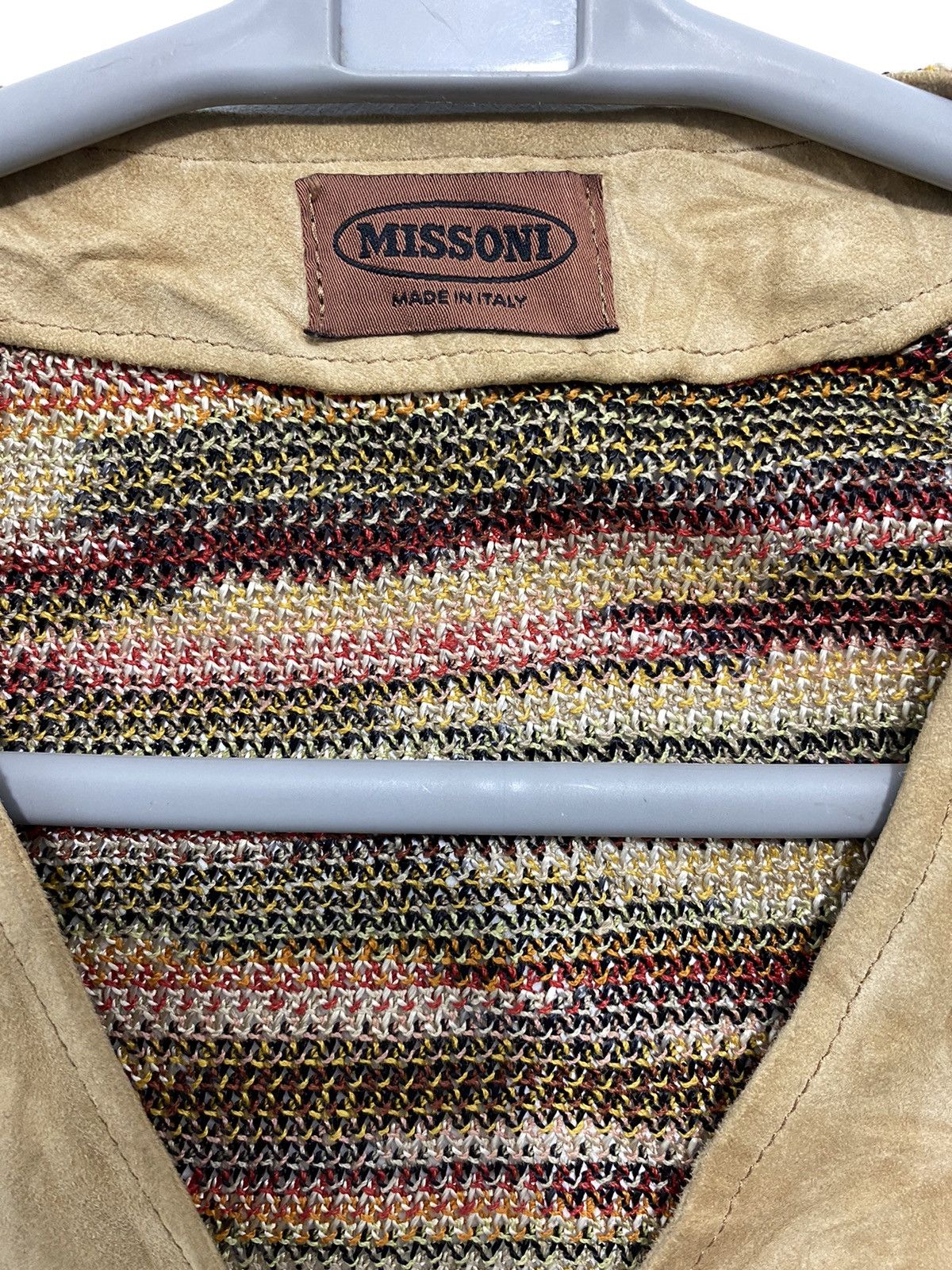Missoni Missoni leather knitted jacket made in italy Size US M / EU 48-50 / 2 - 7 Thumbnail