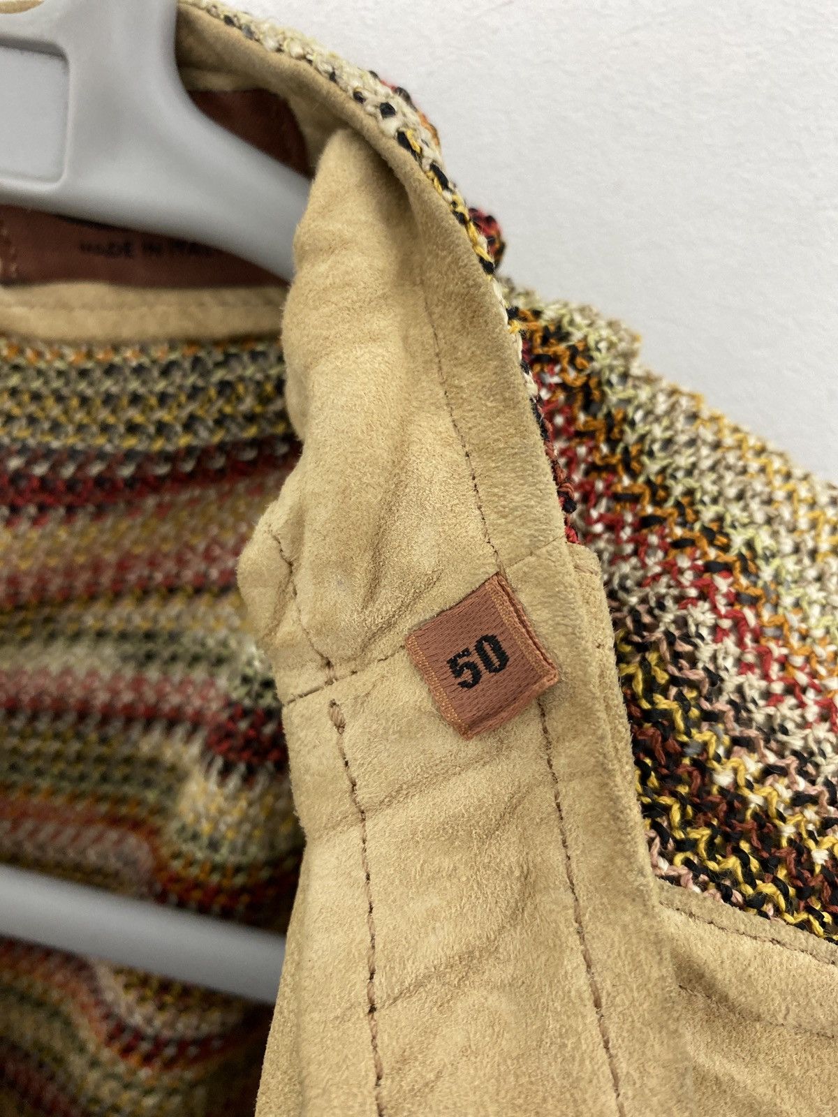Missoni Missoni leather knitted jacket made in italy Size US M / EU 48-50 / 2 - 4 Thumbnail