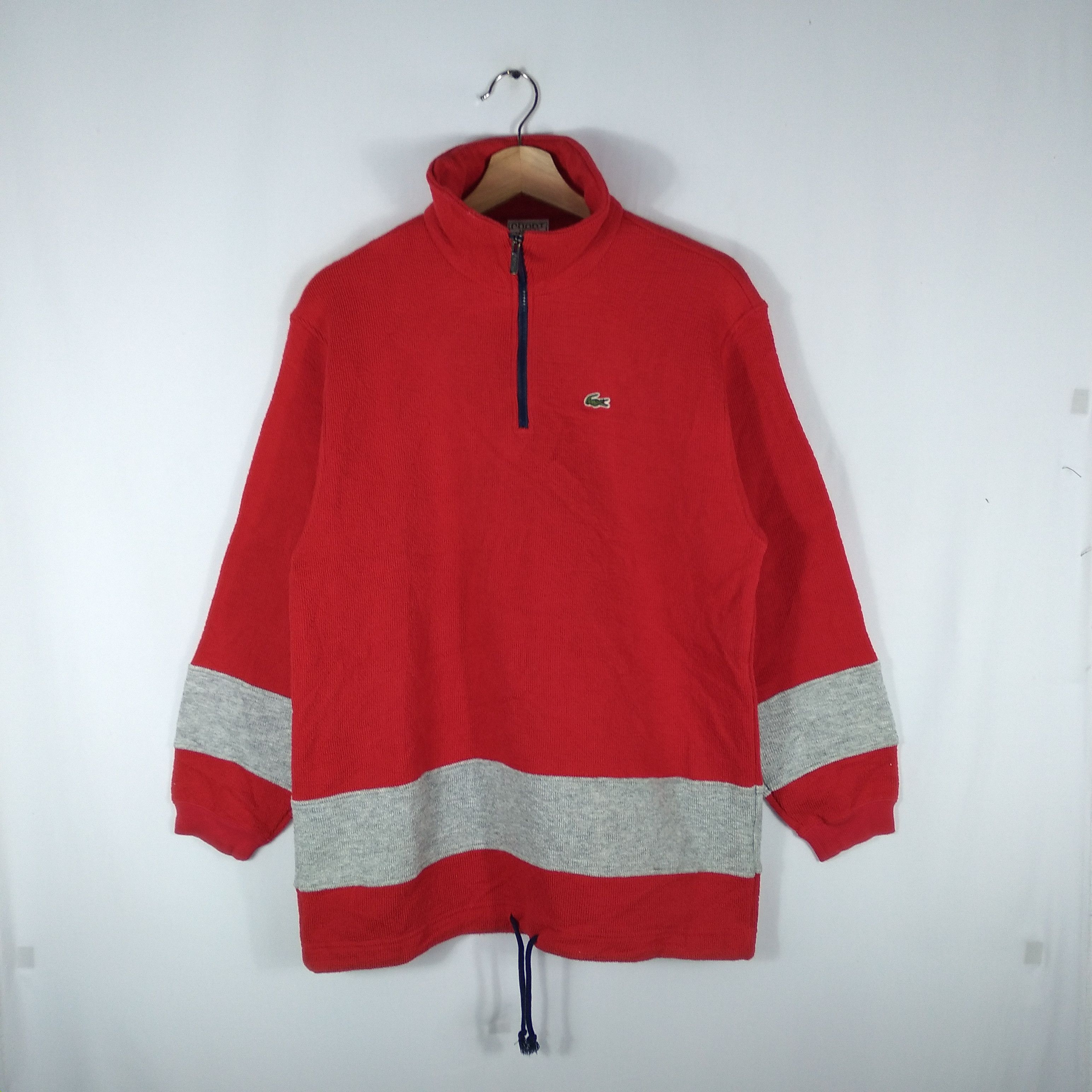 🔥OG🔥Vintage Lacoste Mini Logo Half Zipper Sweatshirts