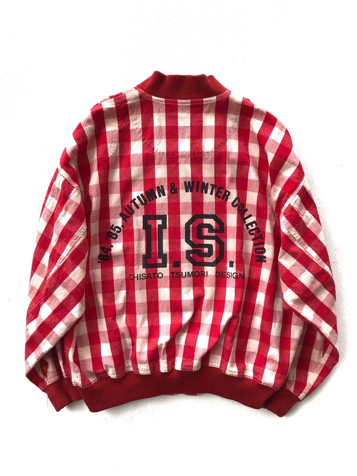 image of Avant Garde x Issey Miyake Archival Issey Sport Bomber Aw ‘84/85 Collection in Red White (Size Medi