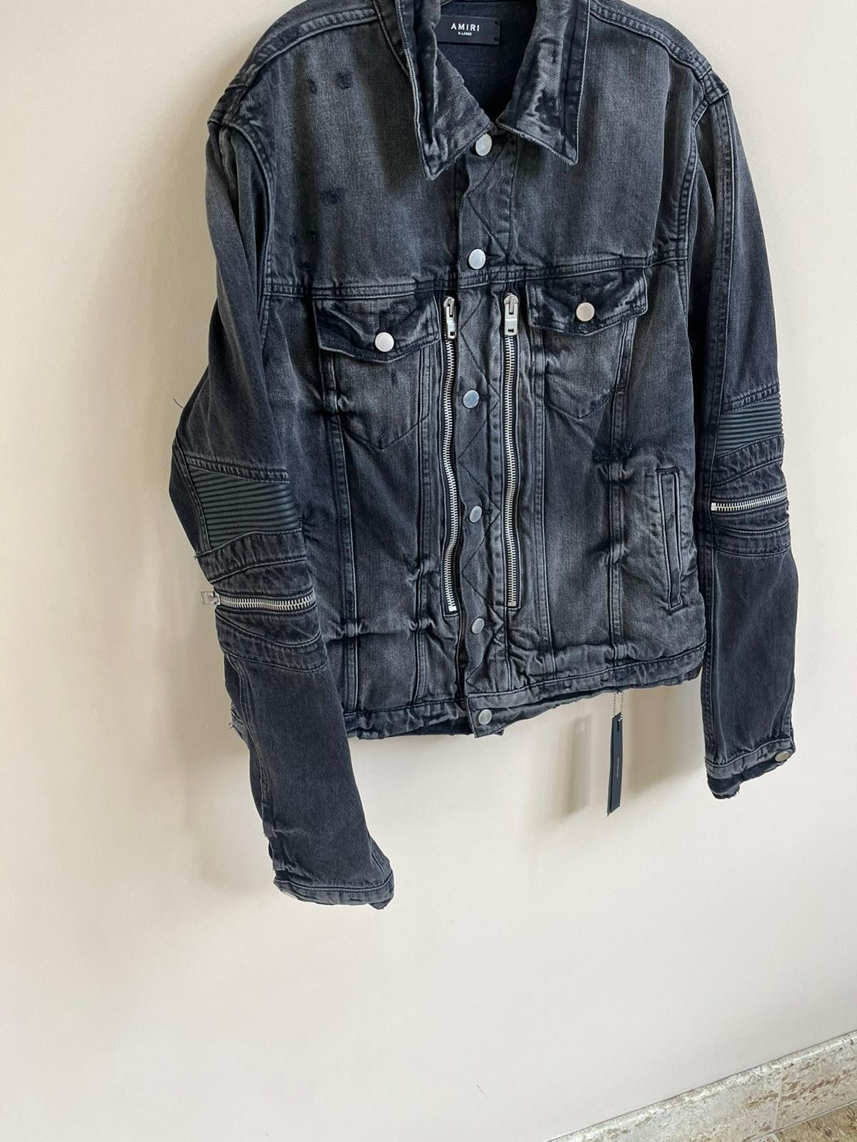 Amiri MX2 Trucker Jacket in Antique Black Size US XL / EU 56 / 4 - 5 Thumbnail