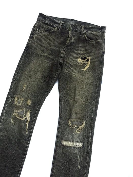 Japanese Brand RARE!!! Distressed Denim Tapered Leg Denim Size US 33 - 7 Thumbnail