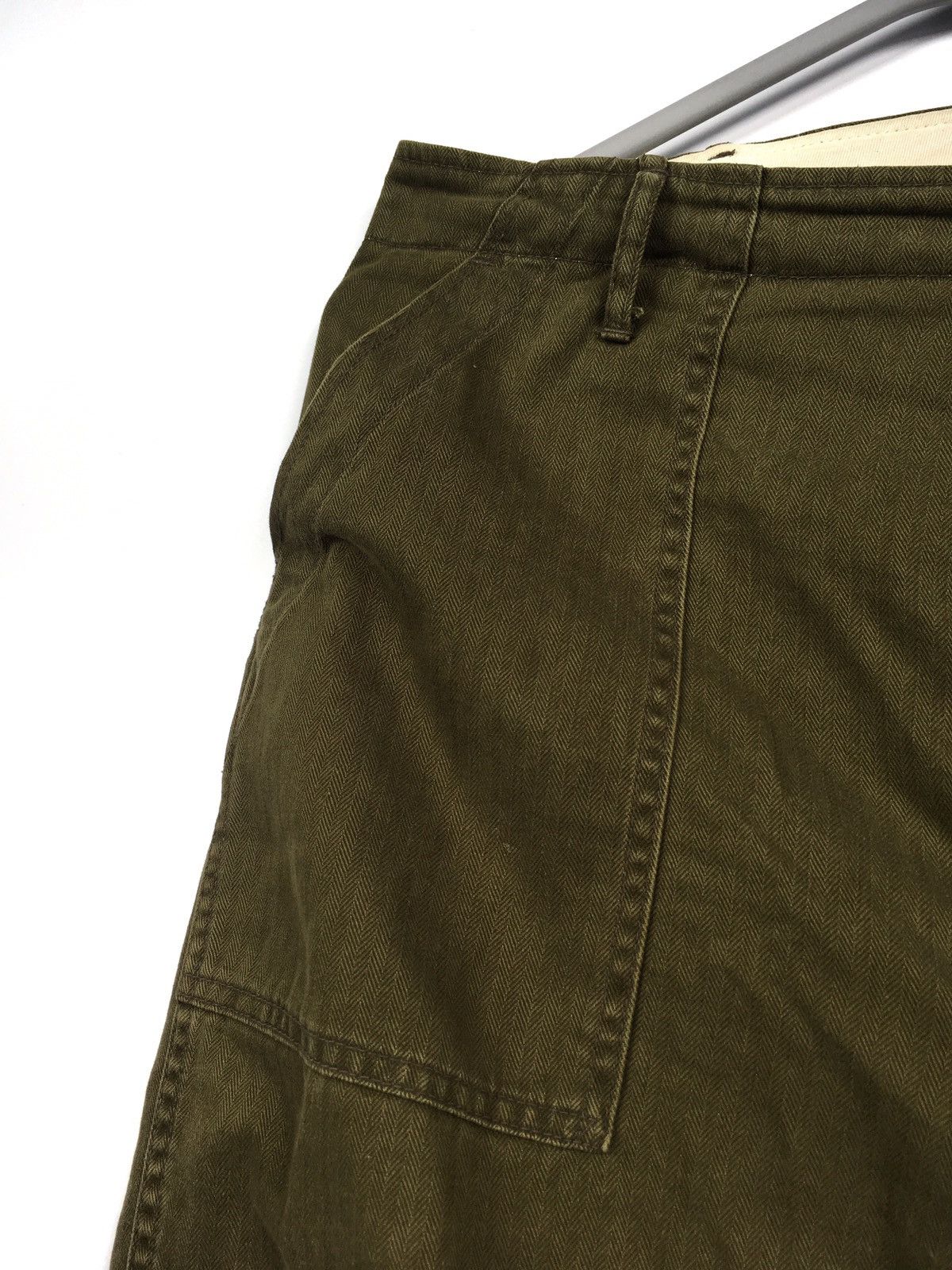 Hysteric Glamour × Japanese Brand Herringbone Army Trousers Size US 36 / EU 52 - 5 Thumbnail