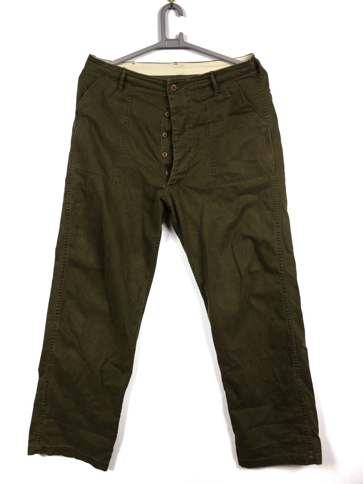 Hysteric Glamour × Japanese Brand Herringbone Army Trousers Size US 36 / EU 52 - 1 Thumbnail
