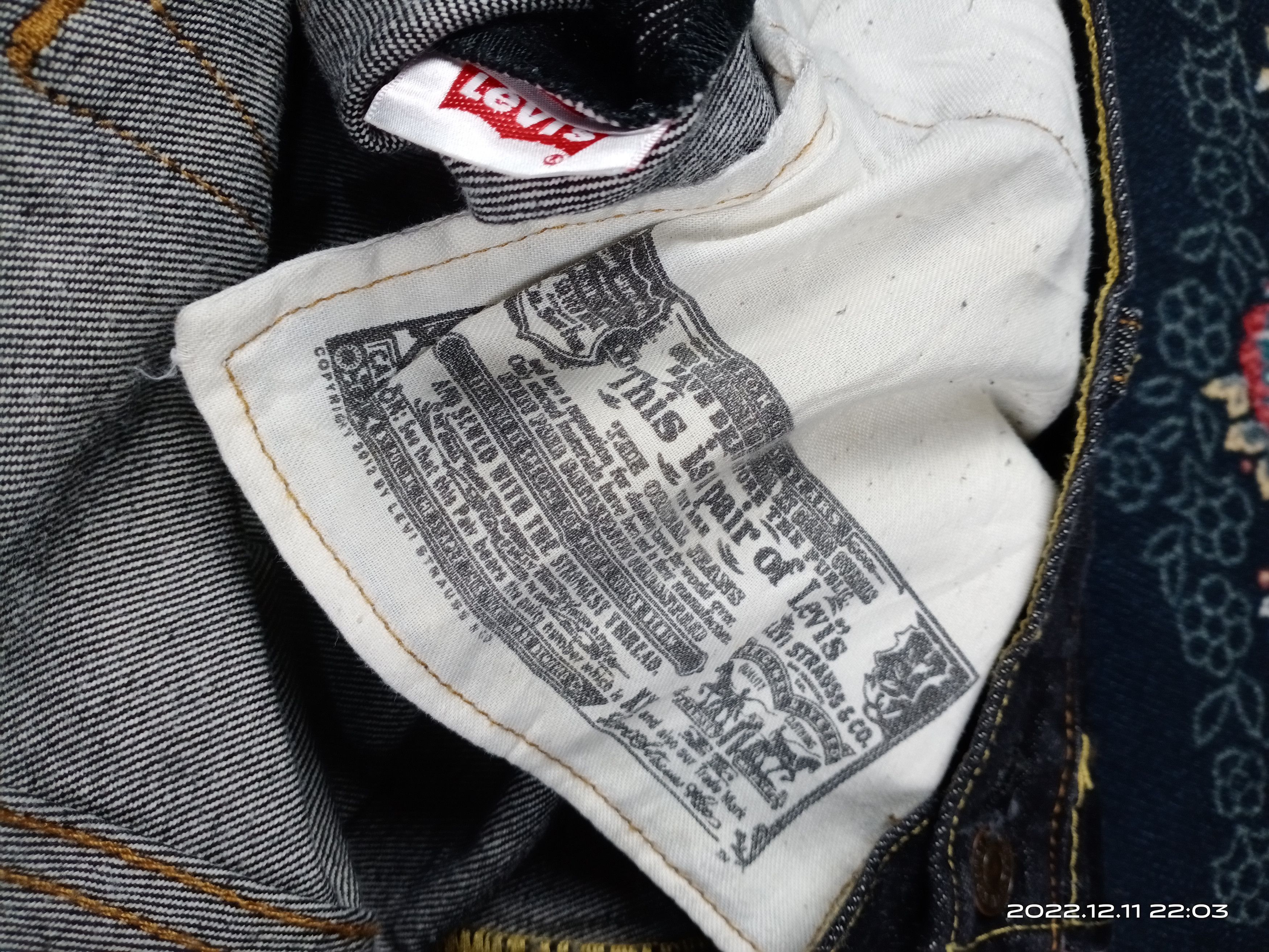 Levi's 💥RARE💥Levis 501 Dark Black Wash Bleach Denim Jeans Size US 40 / EU 56 - 9 Thumbnail