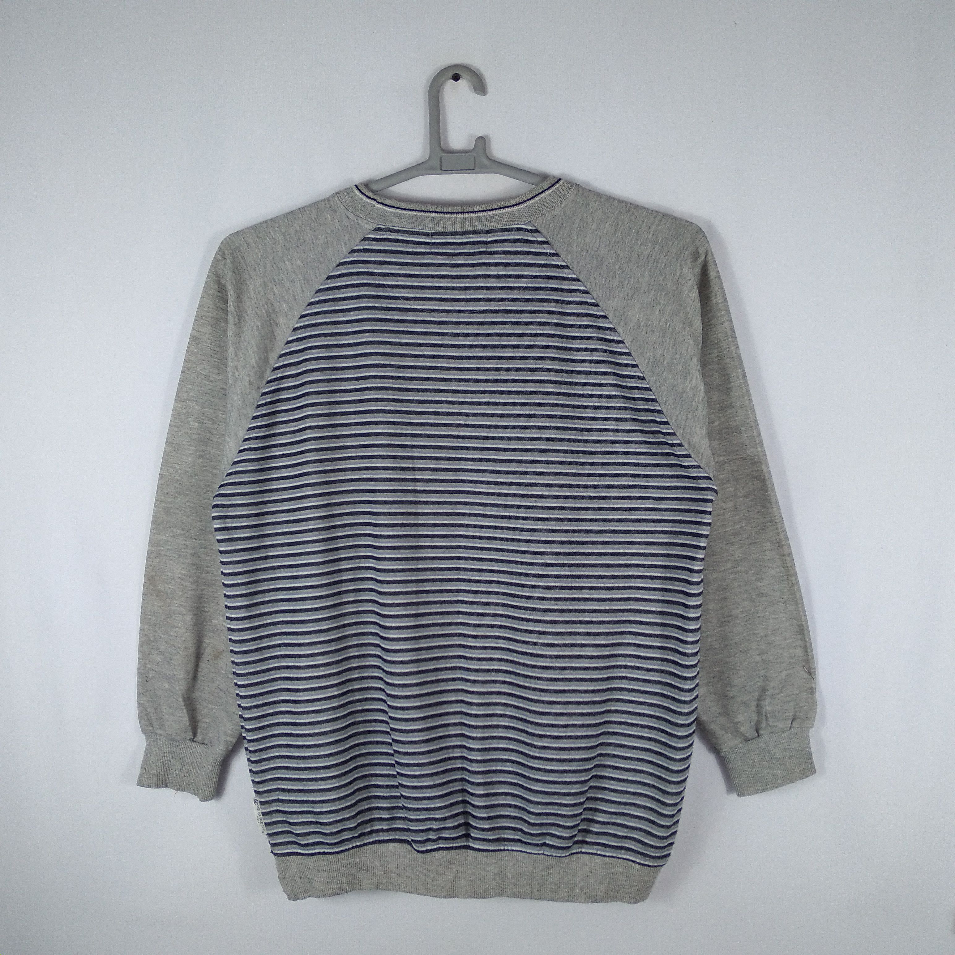 Designer × Vintage Sablina Valentino Embroidery Spellout Stripes Sweatshirts Size US M / EU 48-50 / 2 - 5 Thumbnail