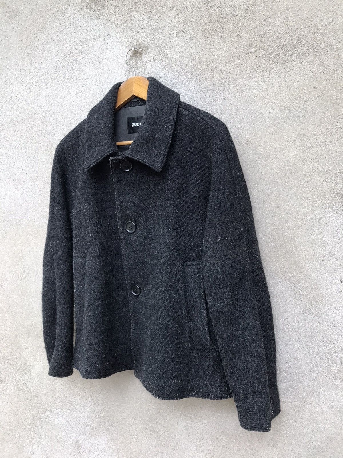 CABANE de ZUCCa × Issey Miyake × Japanese Brand VINTAGE ZUCCA WOOL JACKET Size US S / EU 44-46 / 1 - 3 Thumbnail
