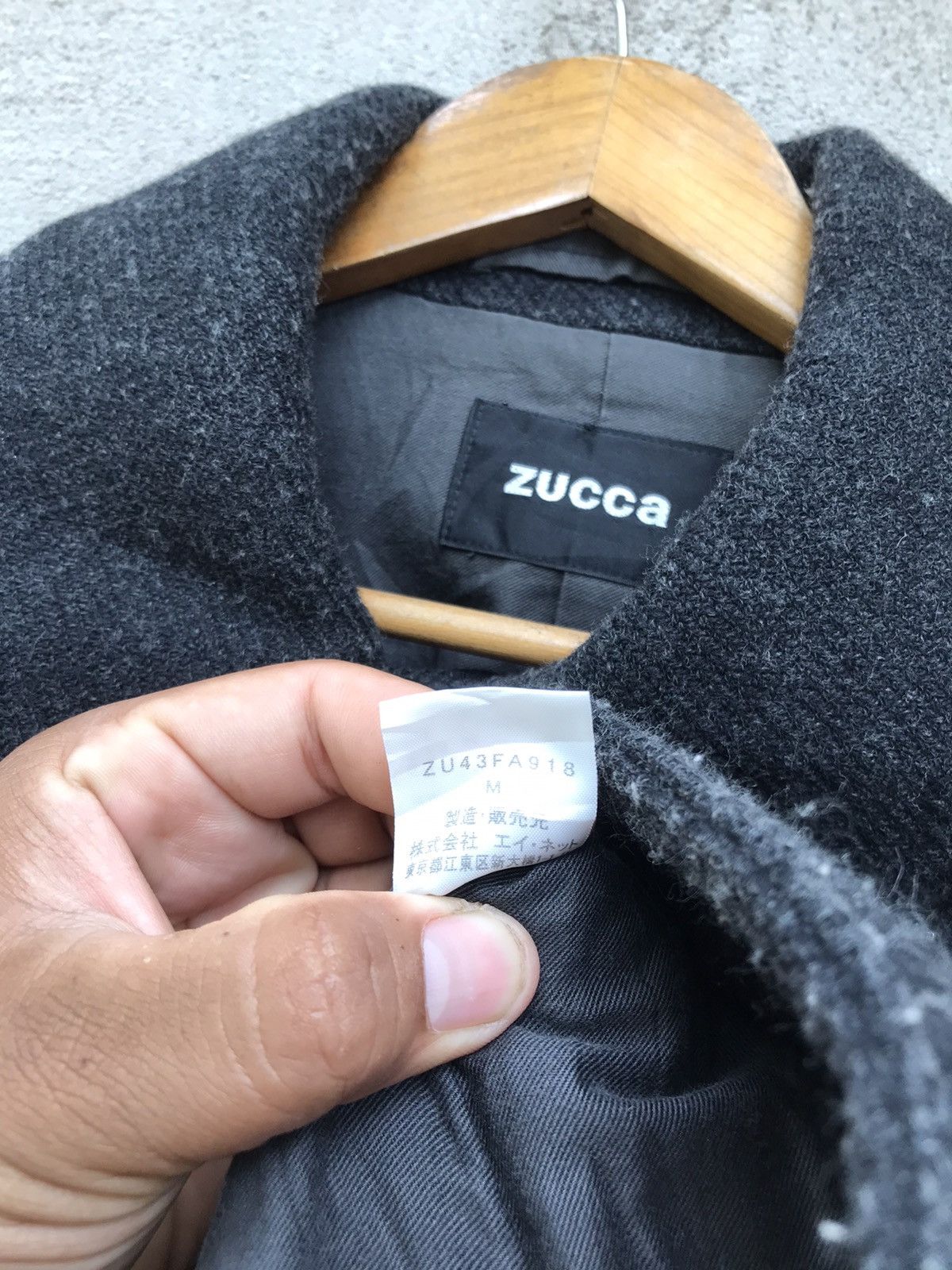 CABANE de ZUCCa × Issey Miyake × Japanese Brand VINTAGE ZUCCA WOOL JACKET Size US S / EU 44-46 / 1 - 7 Thumbnail