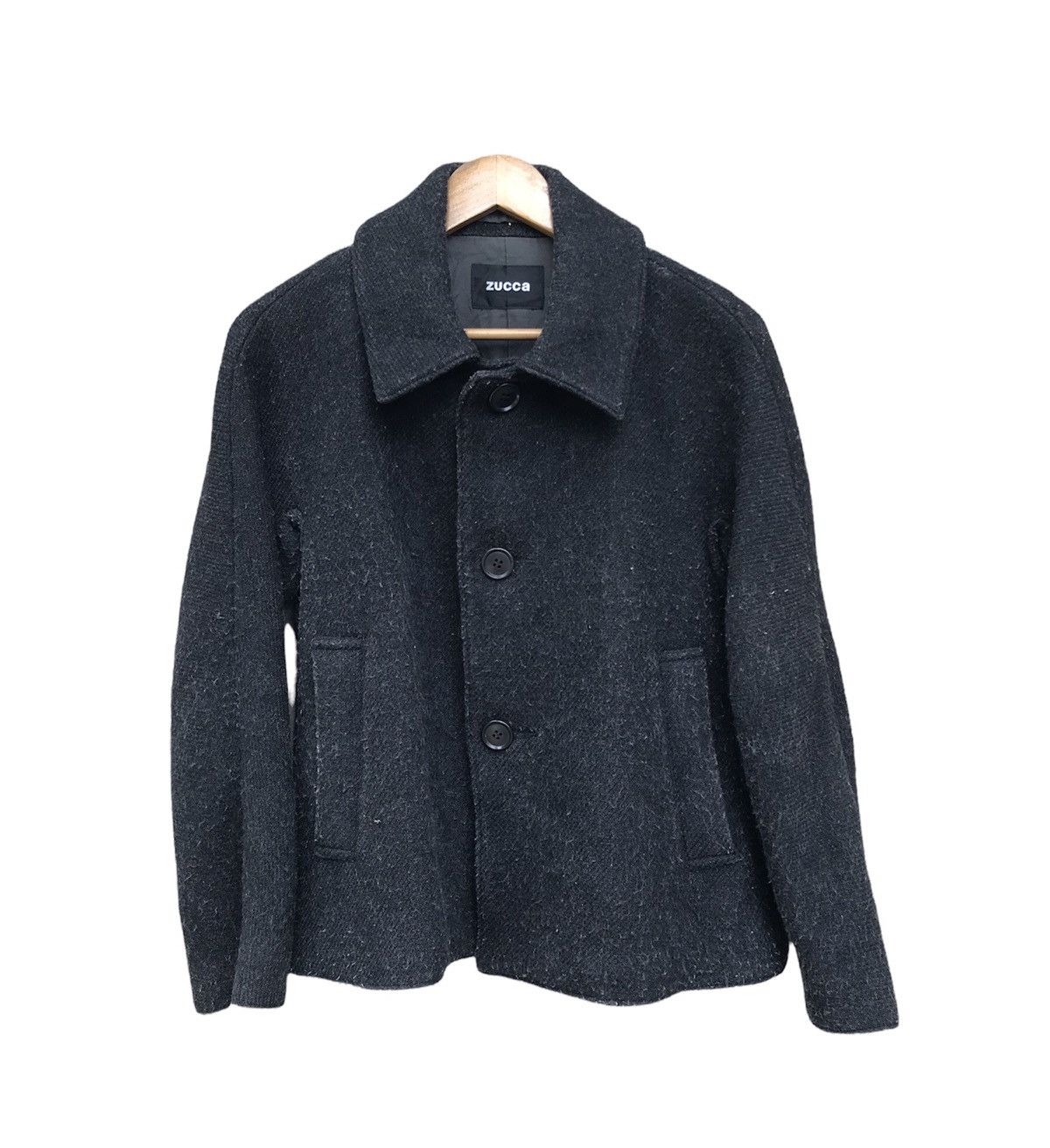 CABANE de ZUCCa × Issey Miyake × Japanese Brand VINTAGE ZUCCA WOOL JACKET Size US S / EU 44-46 / 1 - 1 Thumbnail