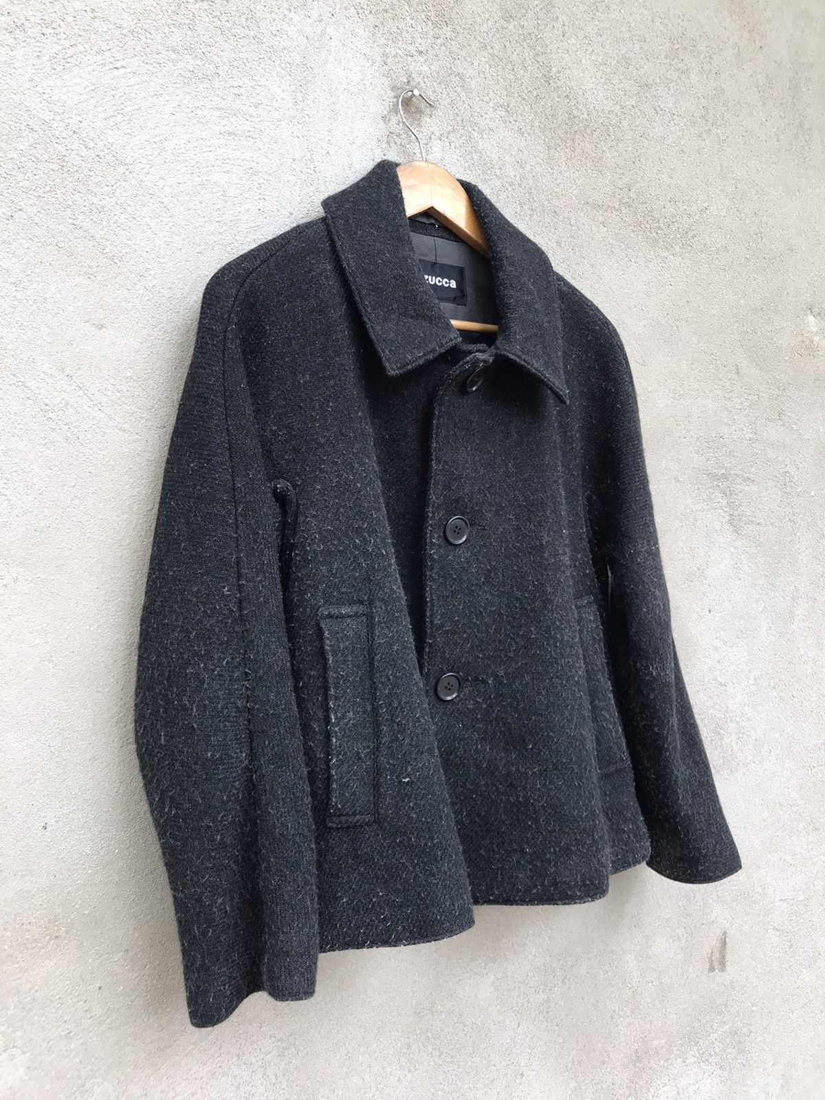 CABANE de ZUCCa × Issey Miyake × Japanese Brand VINTAGE ZUCCA WOOL JACKET Size US S / EU 44-46 / 1 - 4 Thumbnail