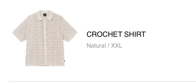 Stussy stussy CROCHET SHIRT cream Size US XXL / EU 58 / 5 - 6 Thumbnail