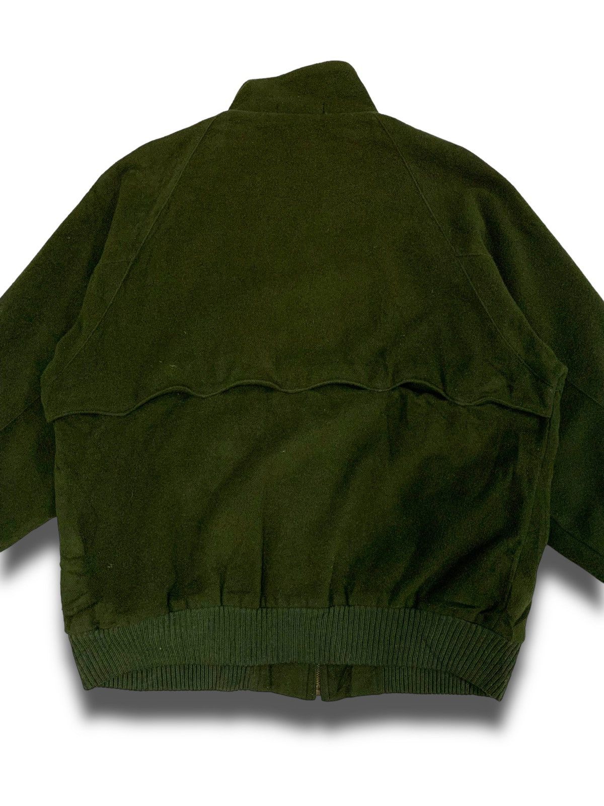 Other VINTAGE 90s Casual Army Green Velvet Bomber Jacket Size US L / EU 52-54 / 3 - 7 Thumbnail