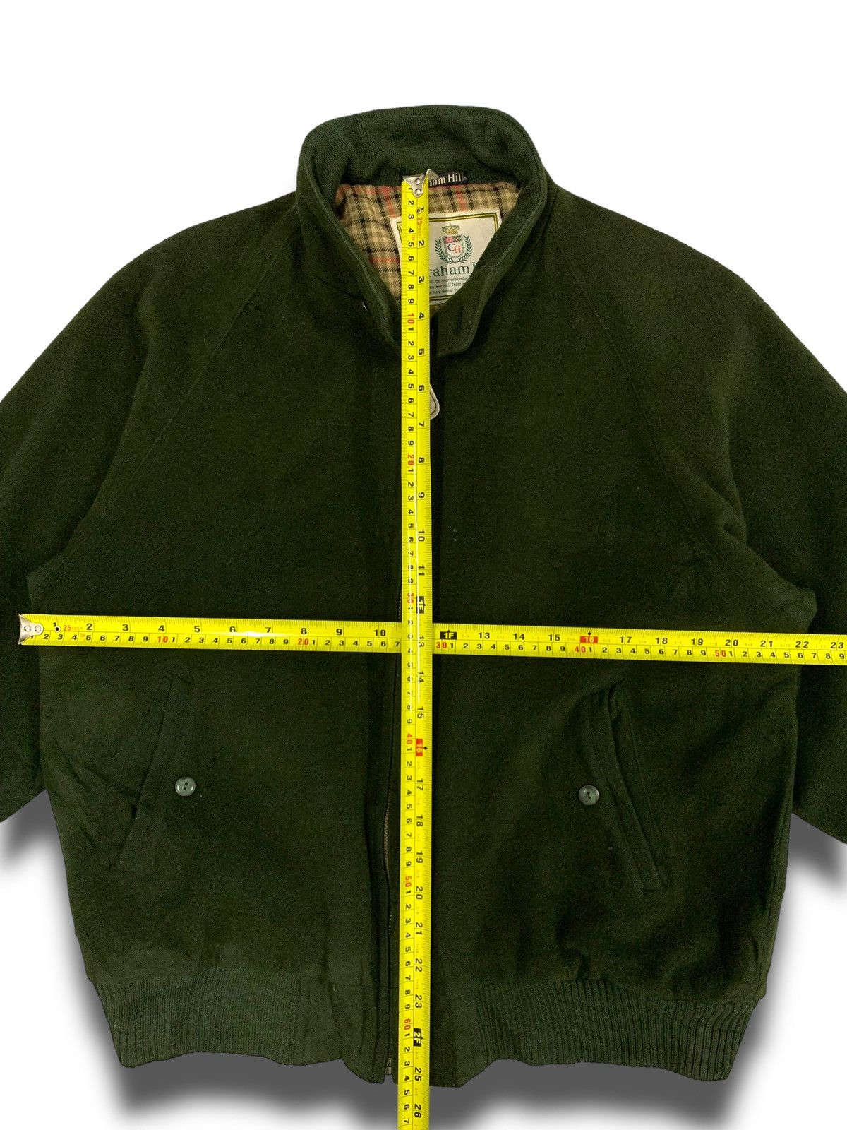 Other VINTAGE 90s Casual Army Green Velvet Bomber Jacket Size US L / EU 52-54 / 3 - 9 Thumbnail