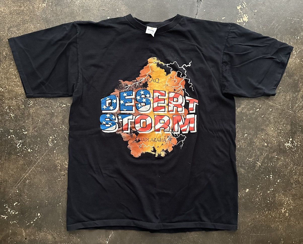Vintage Jostens Single Stitch Desert Storm War Corp Tee