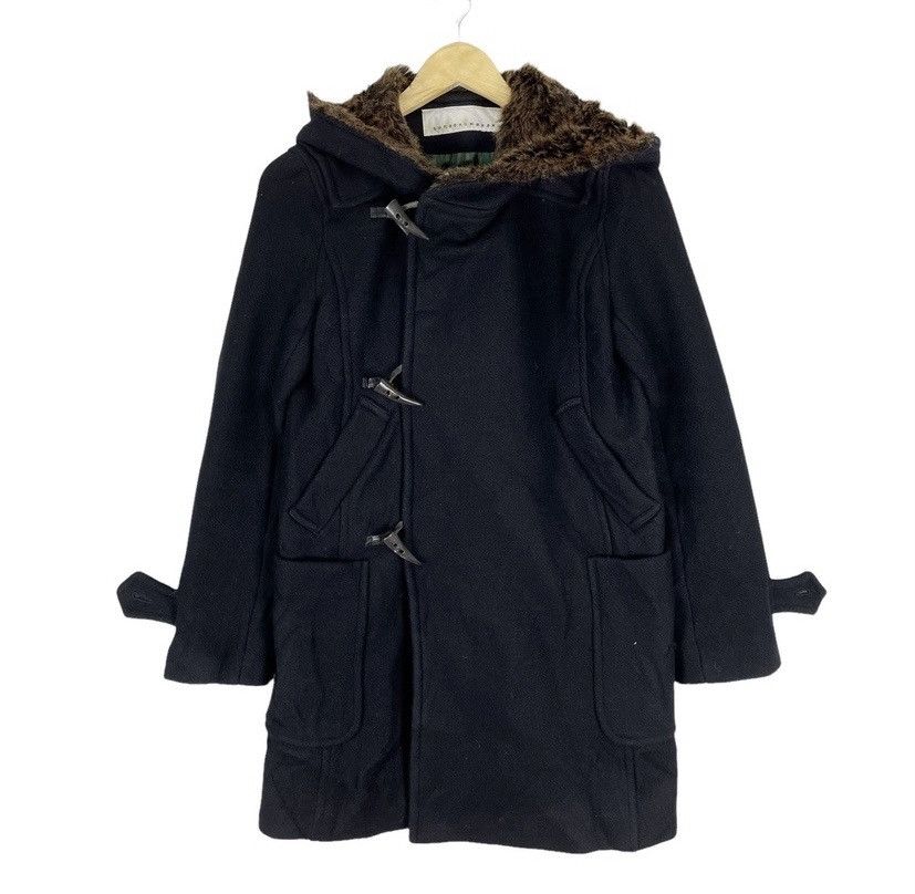 Issey Miyake SUNAO KUWAHARA FUR HOODIE DUFFLE COAT JACKET Size S / US 4 / IT 40 - 1 Thumbnail