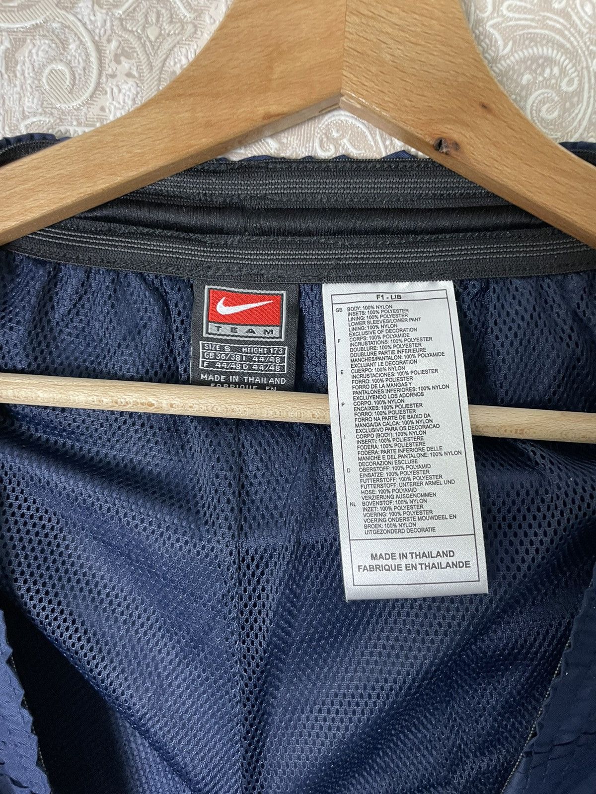 Nike × Vintage Vintage 90's Nike Team Nylon TrackPants Y2K/YKk Size US 32 / EU 48 - 4 Thumbnail