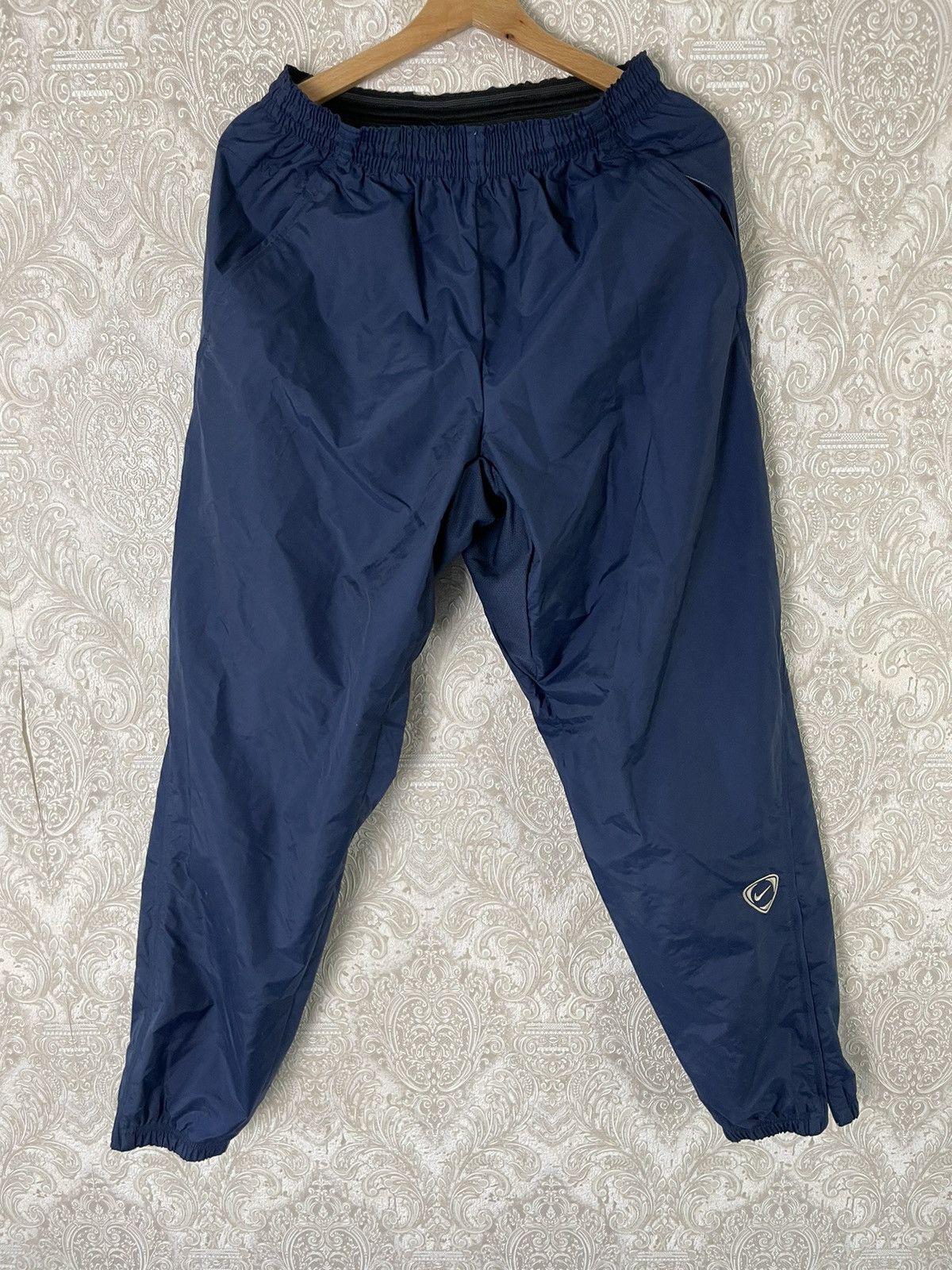 Nike × Vintage Vintage 90's Nike Team Nylon TrackPants Y2K/YKk Size US 32 / EU 48 - 1 Thumbnail