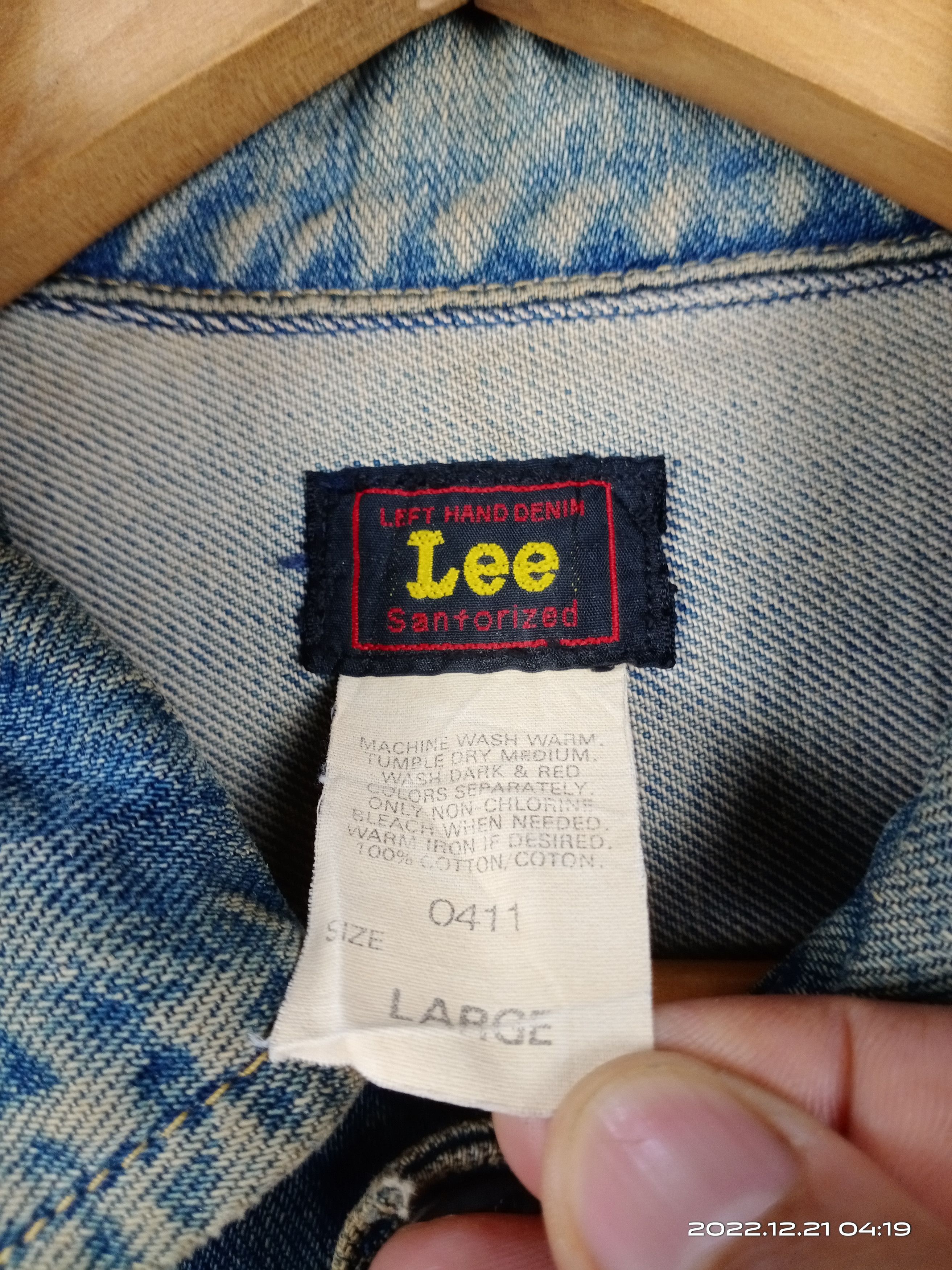 Lee 💥Vintage 80s 90s Lee Riders Distressed Trucker Denim Jacket Size US M / EU 48-50 / 2 - 12 Thumbnail