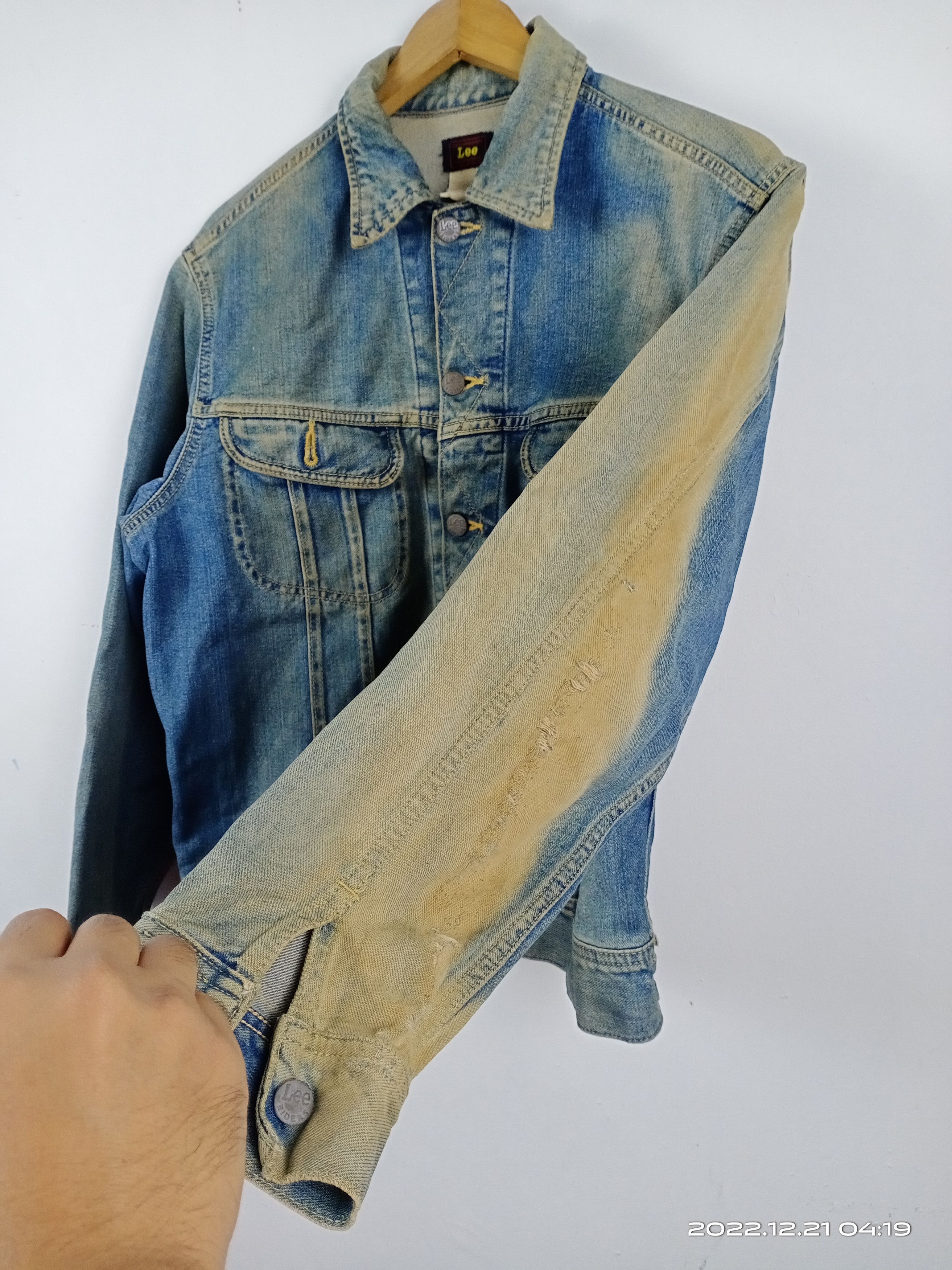 Lee 💥Vintage 80s 90s Lee Riders Distressed Trucker Denim Jacket Size US M / EU 48-50 / 2 - 7 Thumbnail