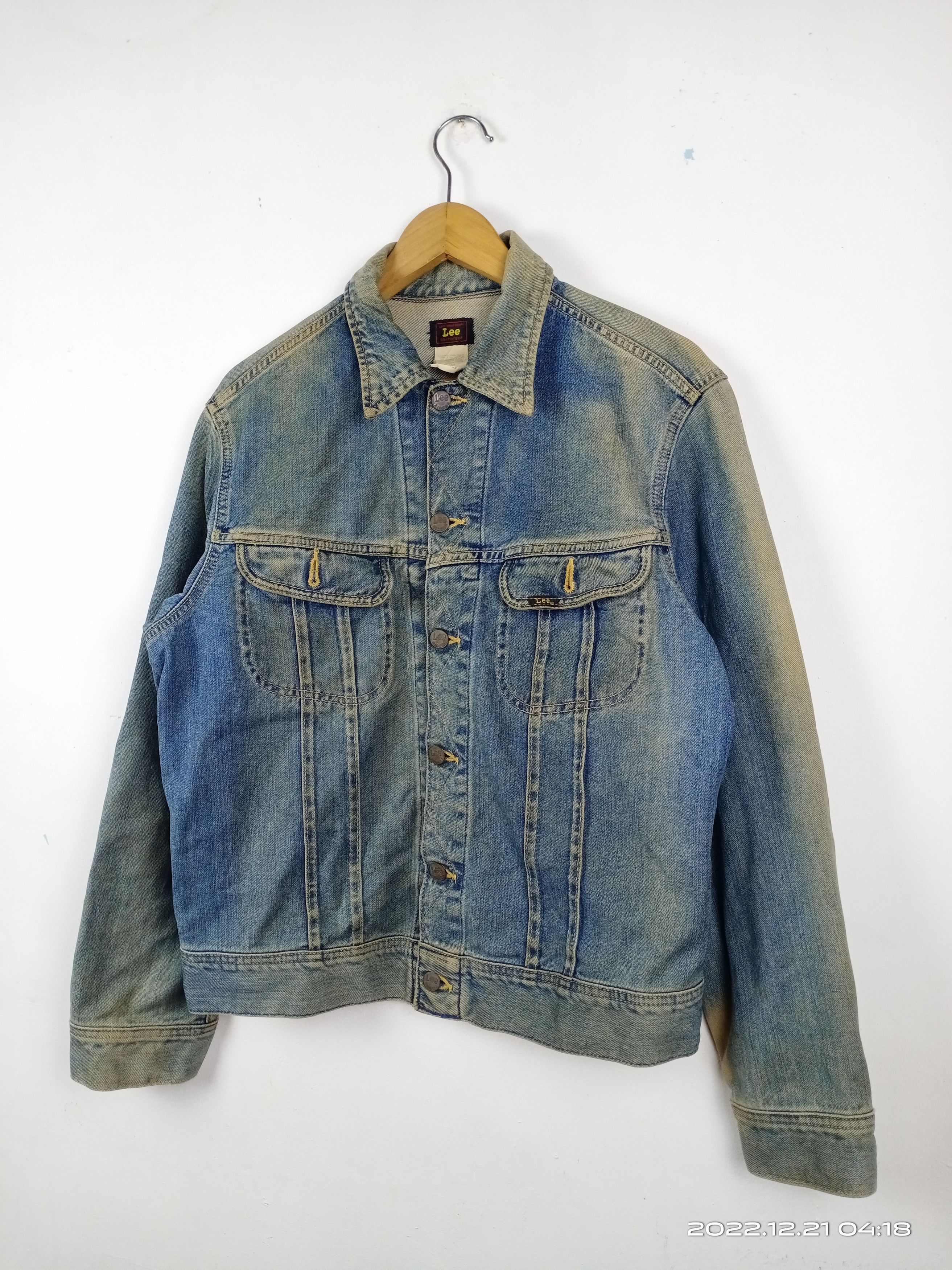 Lee 💥Vintage 80s 90s Lee Riders Distressed Trucker Denim Jacket Size US M / EU 48-50 / 2 - 2 Thumbnail