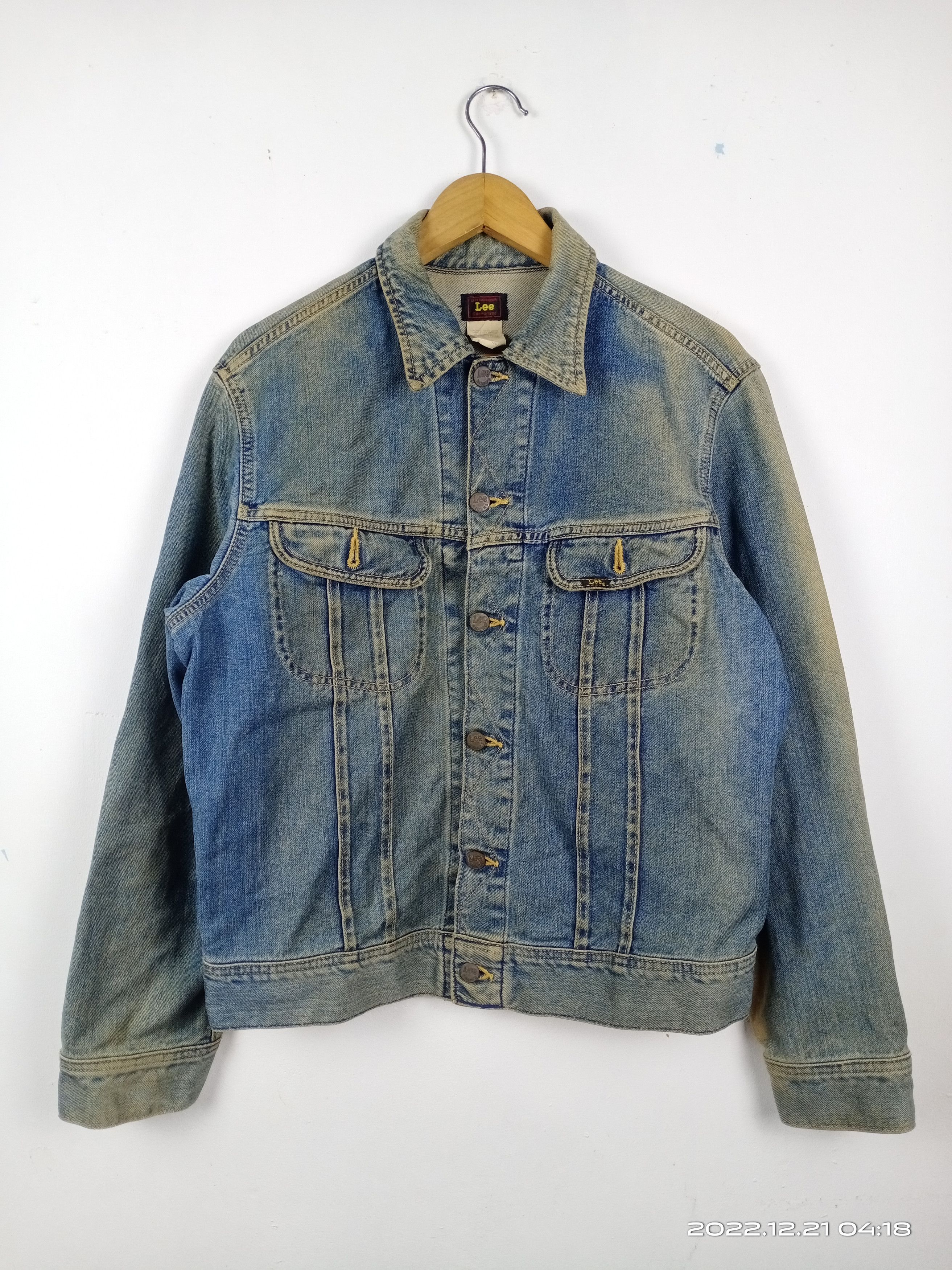 Lee 💥Vintage 80s 90s Lee Riders Distressed Trucker Denim Jacket Size US M / EU 48-50 / 2 - 1 Thumbnail