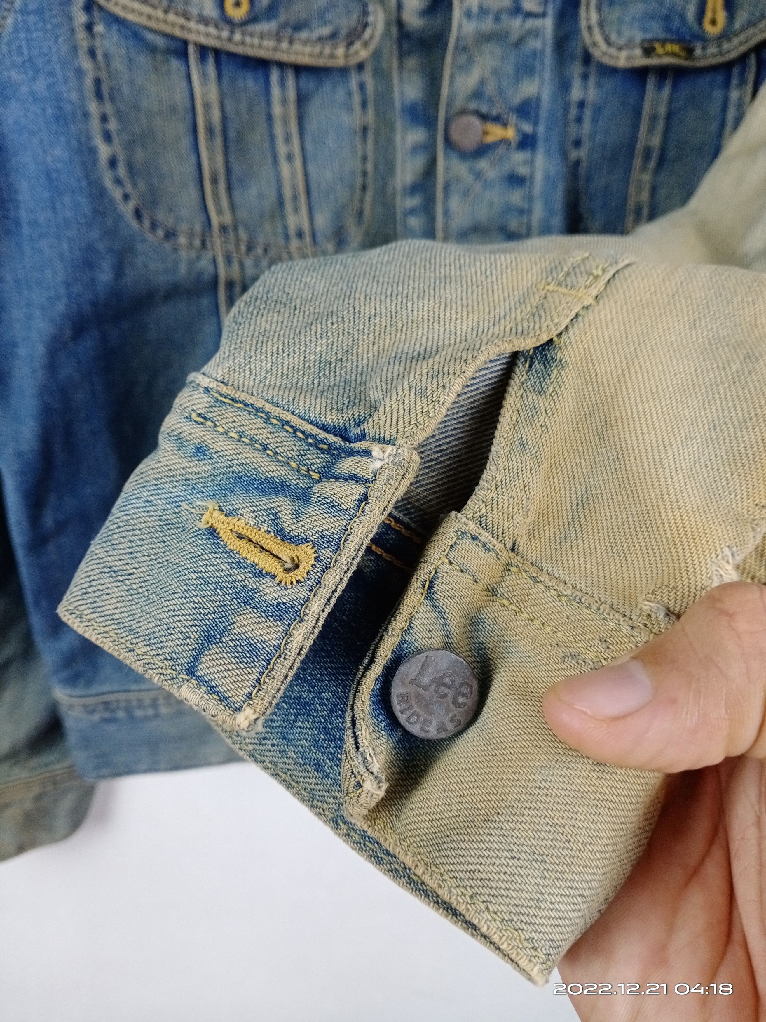 Lee 💥Vintage 80s 90s Lee Riders Distressed Trucker Denim Jacket Size US M / EU 48-50 / 2 - 5 Thumbnail