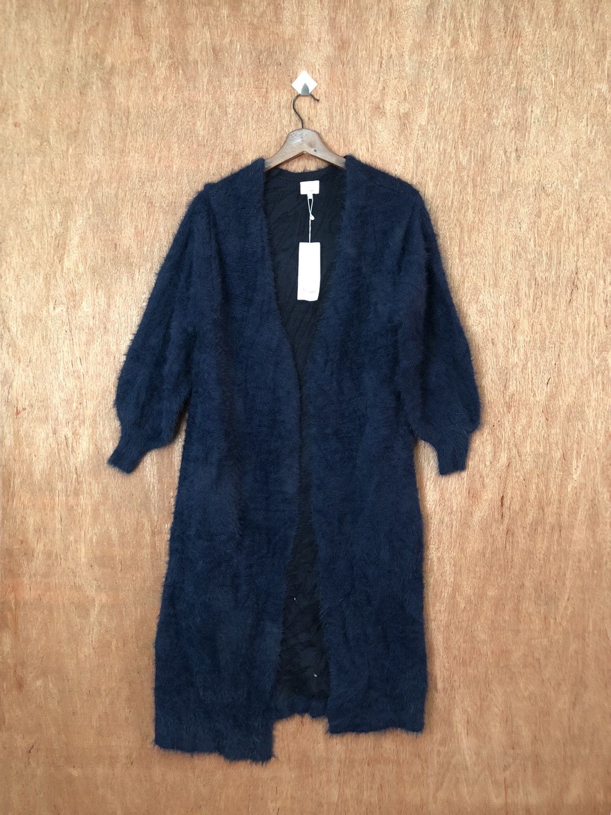 Homespun Knitwear Palamba Long cardigan Shag Shaggy Fur Mohair Knitwear #6449 Size US L / EU 52-54 / 3 - 1 Thumbnail