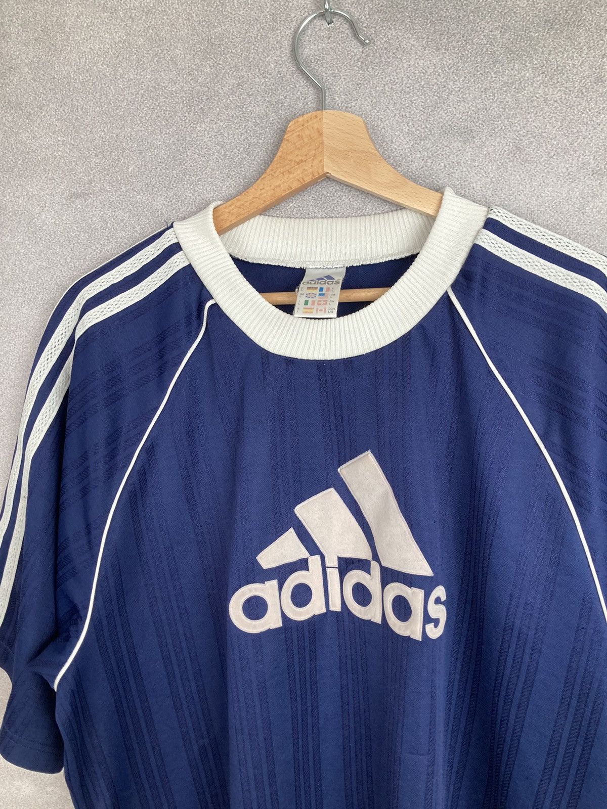 Adidas × Vintage Vintage Adidas 90s Big Logo Retro Size US L / EU 52-54 / 3 - 3 Thumbnail