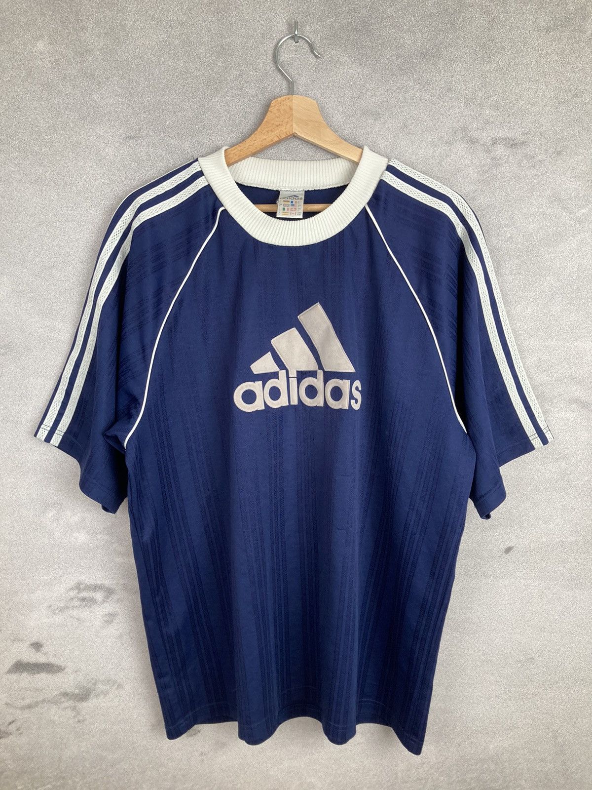 Adidas × Vintage Vintage Adidas 90s Big Logo Retro Size US L / EU 52-54 / 3 - 1 Thumbnail
