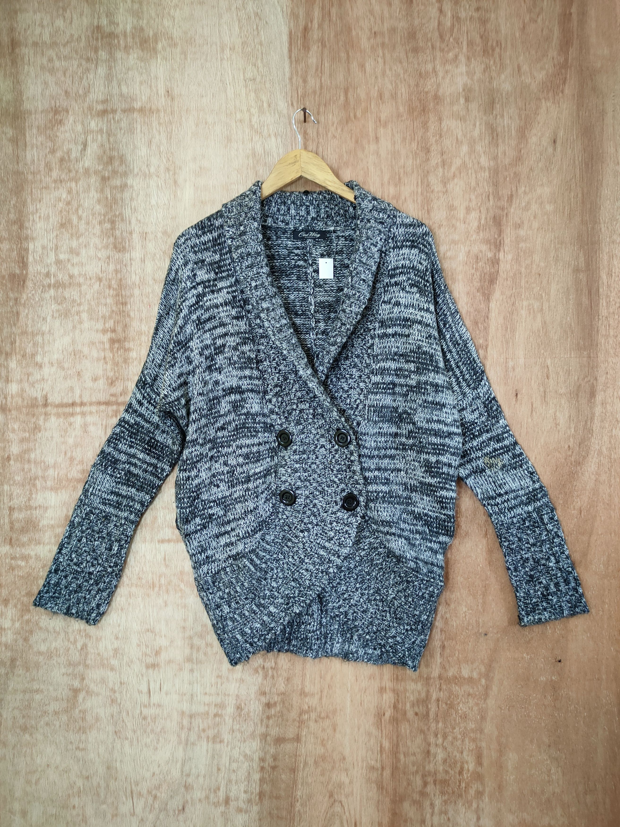 Aran Isles Knitwear × Japanese Brand One way cardigan aran isle knitwear japan #46-592 Size US M / EU 48-50 / 2 - 1 Thumbnail
