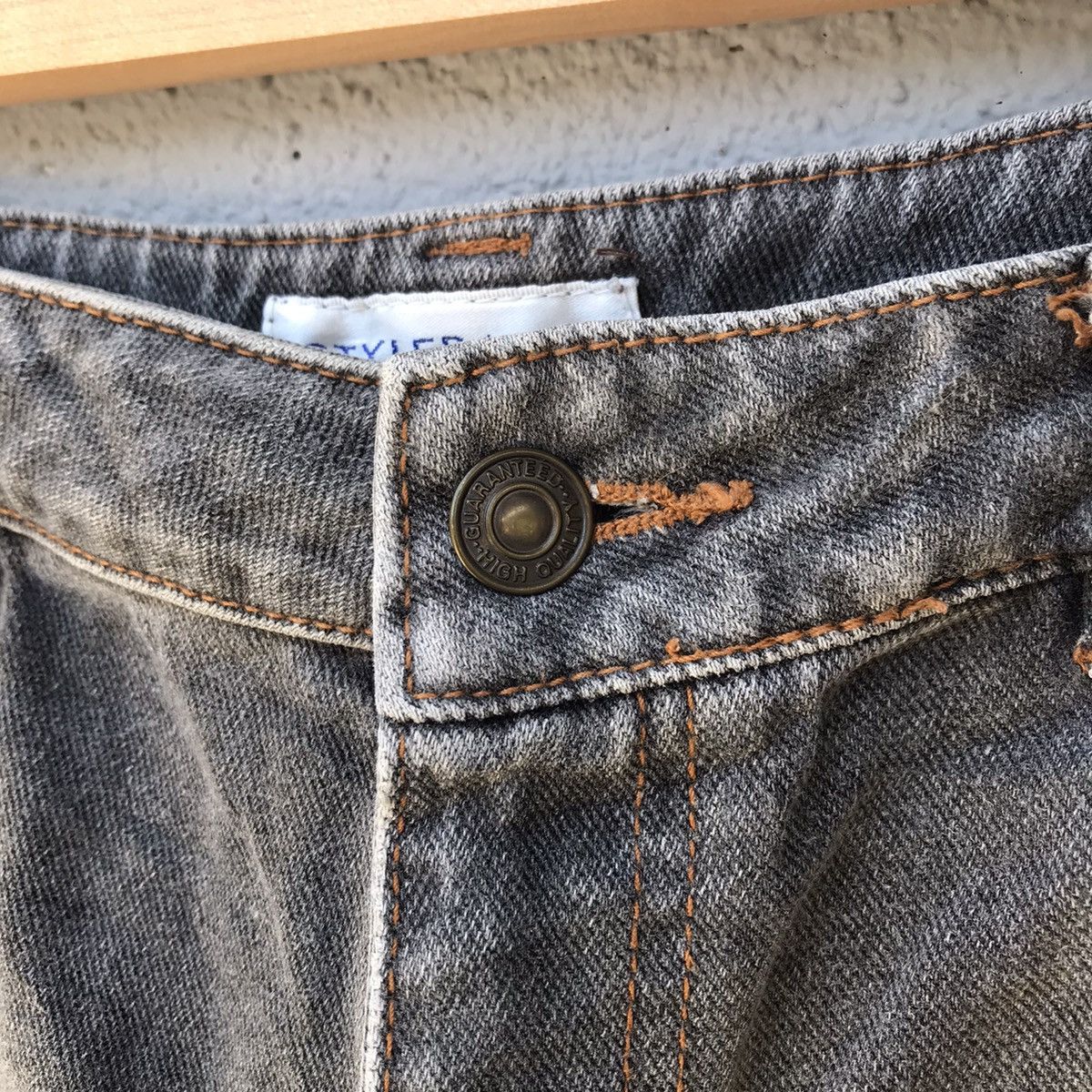 Japanese Brand Vintage Stylebasic Denim Flat Pocket Faded Jeans Size US 29 - 7 Thumbnail