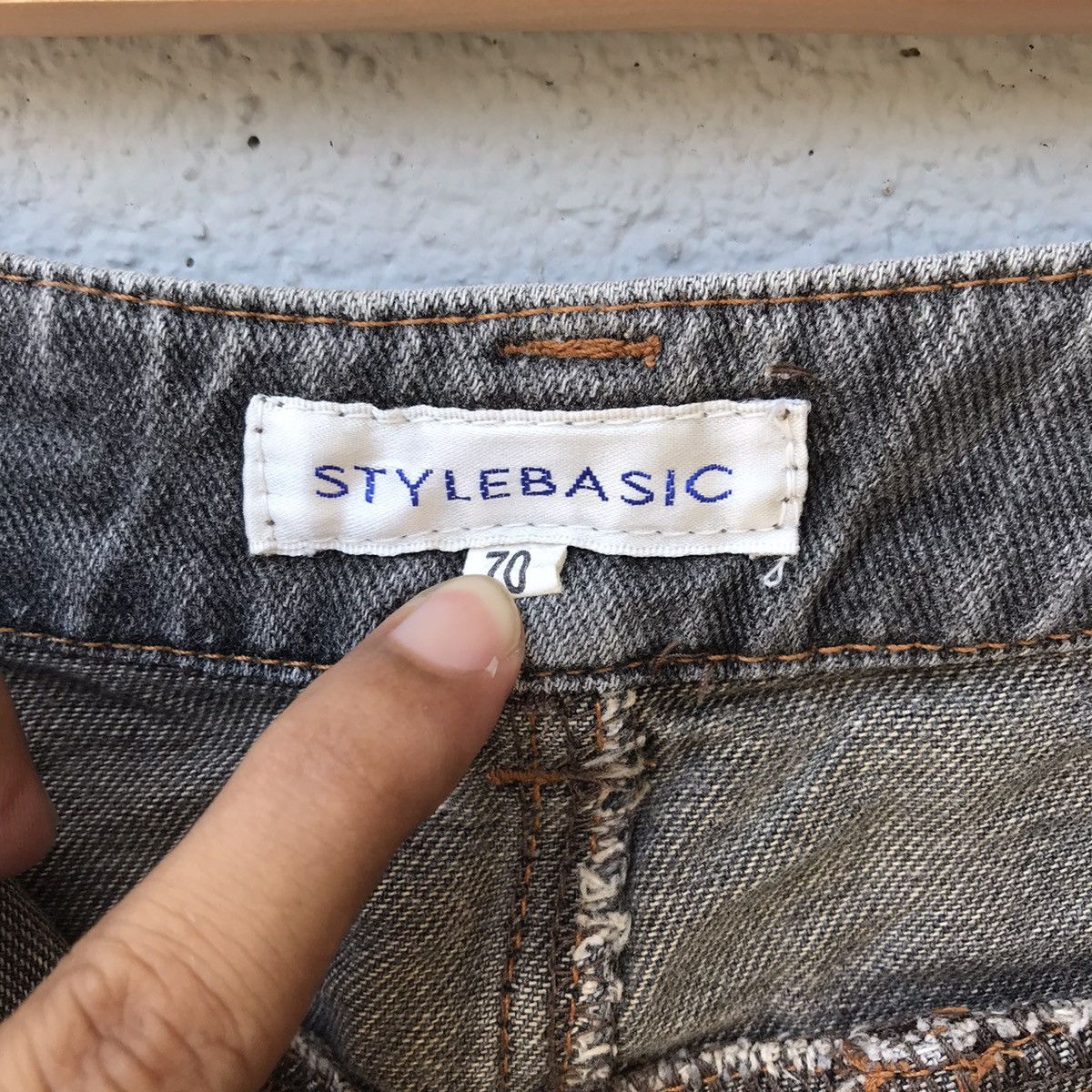 Japanese Brand Vintage Stylebasic Denim Flat Pocket Faded Jeans Size US 29 - 10 Thumbnail