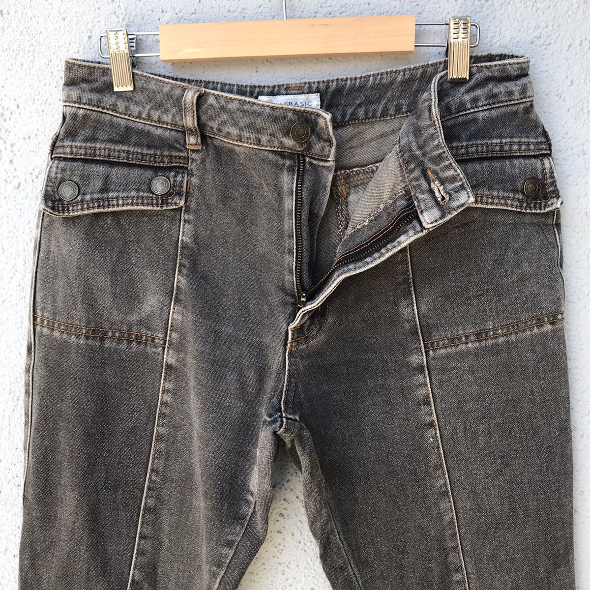 Japanese Brand Vintage Stylebasic Denim Flat Pocket Faded Jeans Size US 29 - 9 Thumbnail