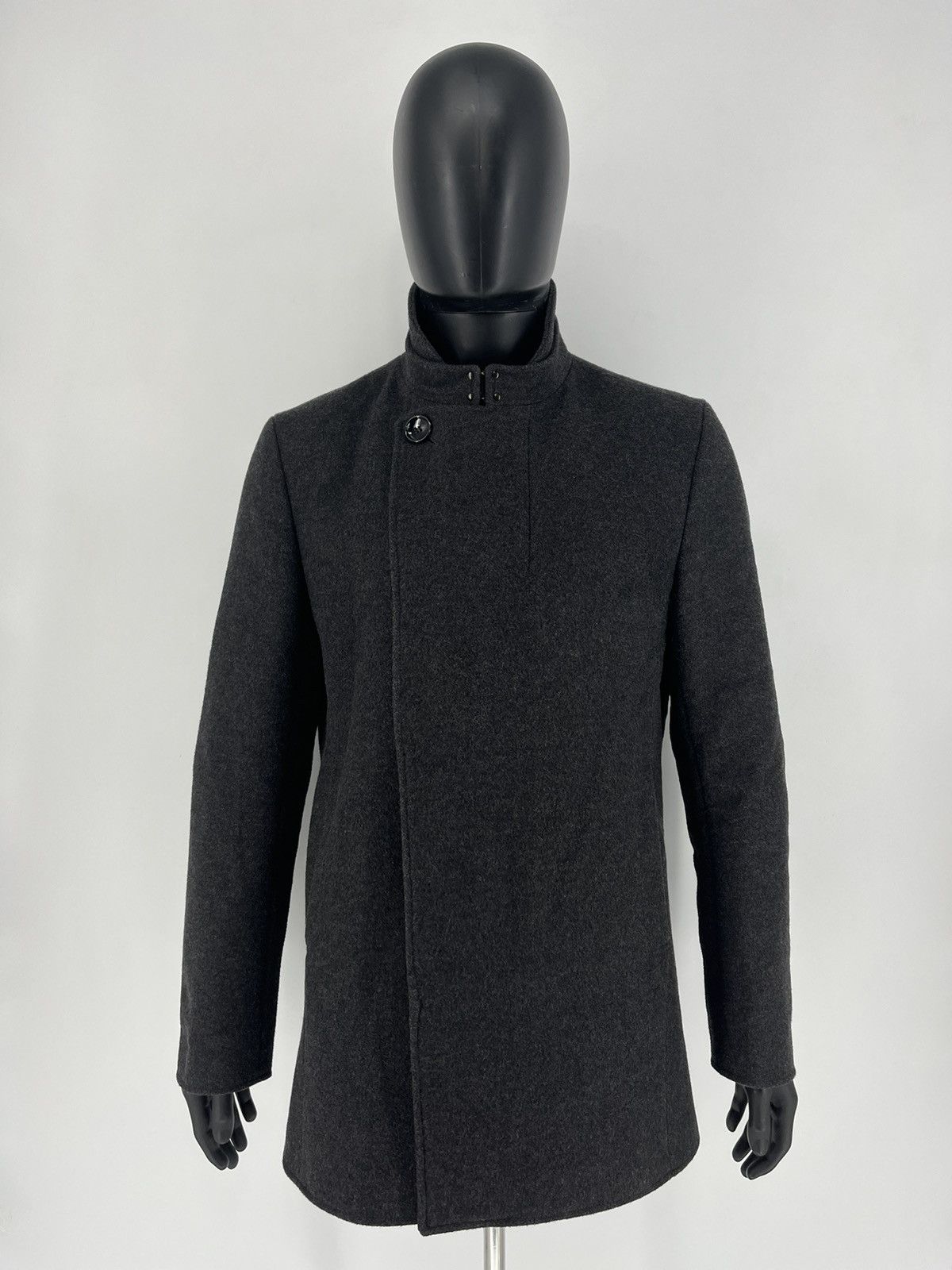 Reiss × Vintage Reiss gray Wool Blend Double Collar Coat L Size US L / EU 52-54 / 3 - 1 Thumbnail