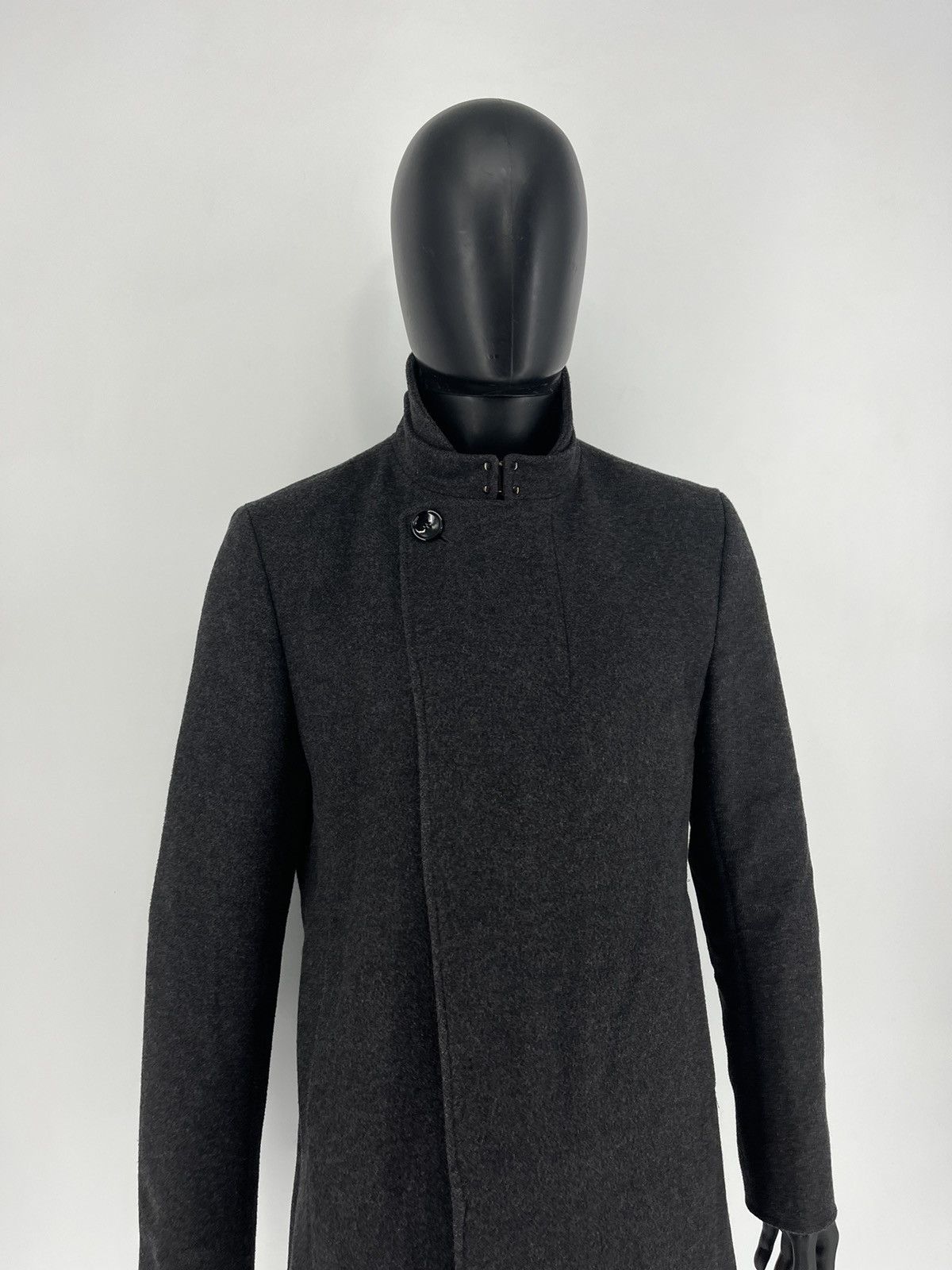 Reiss × Vintage Reiss gray Wool Blend Double Collar Coat L Size US L / EU 52-54 / 3 - 3 Thumbnail