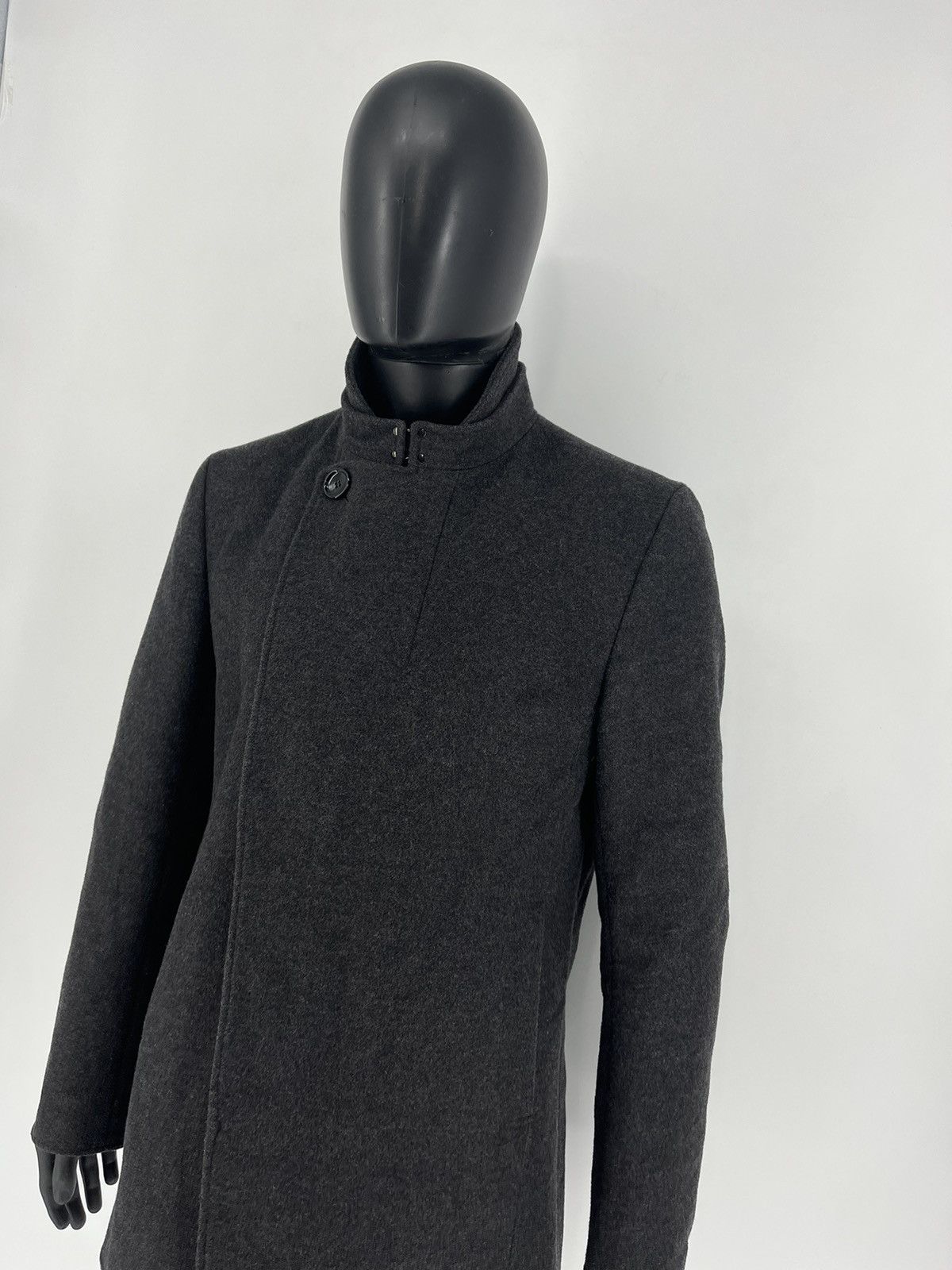 Reiss × Vintage Reiss gray Wool Blend Double Collar Coat L Size US L / EU 52-54 / 3 - 4 Thumbnail