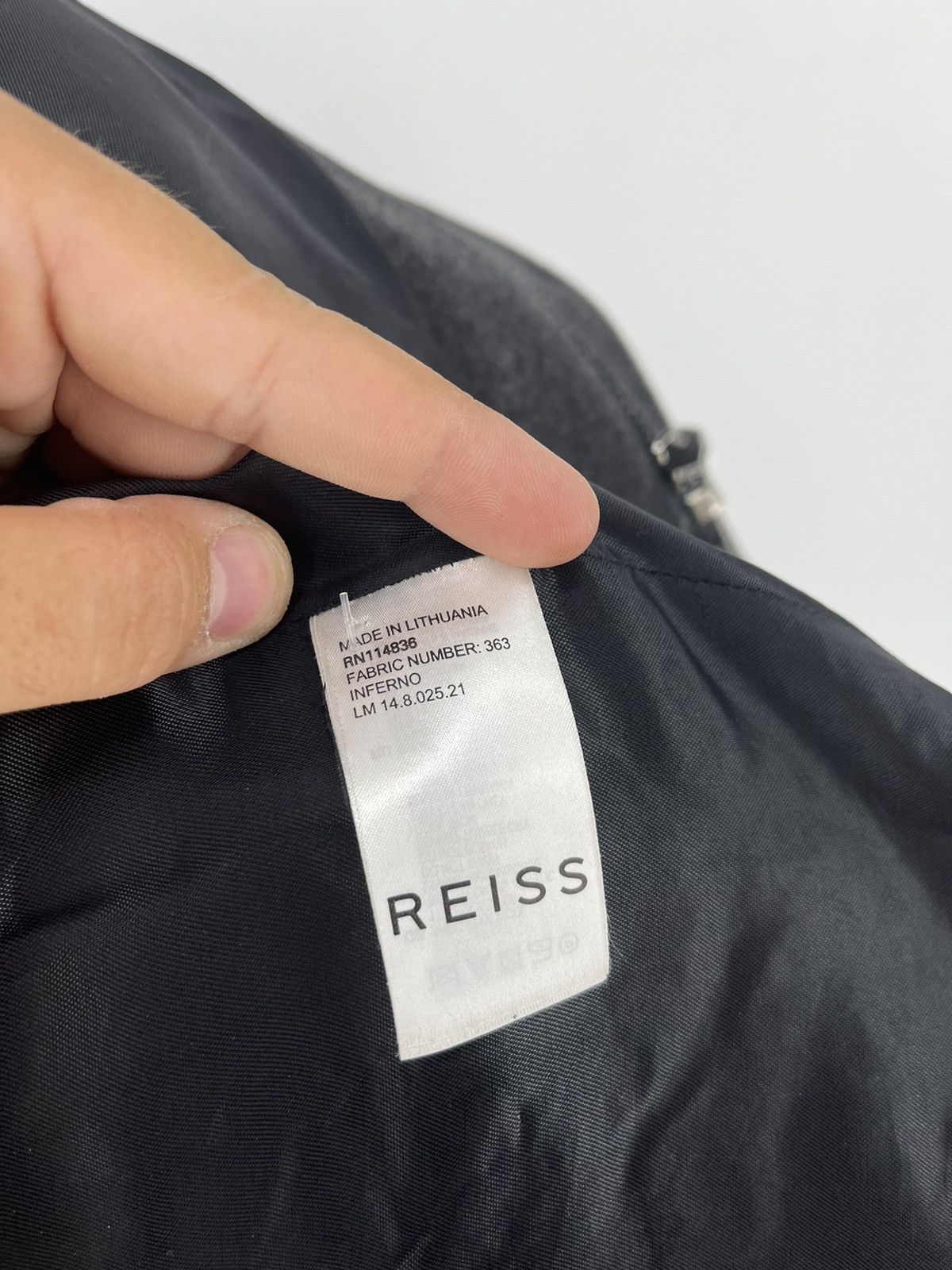 Reiss × Vintage Reiss gray Wool Blend Double Collar Coat L Size US L / EU 52-54 / 3 - 12 Thumbnail