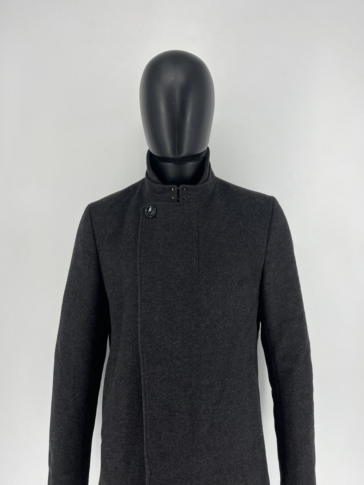 Reiss × Vintage Reiss gray Wool Blend Double Collar Coat L Size US L / EU 52-54 / 3 - 2 Thumbnail