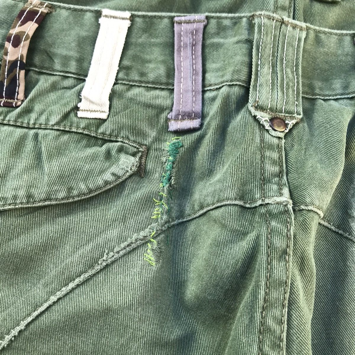 Japanese Brand × Vintage Vtg Dominate Distressed Double Waist Tactical Cargo Pants Size US 31 - 9 Thumbnail