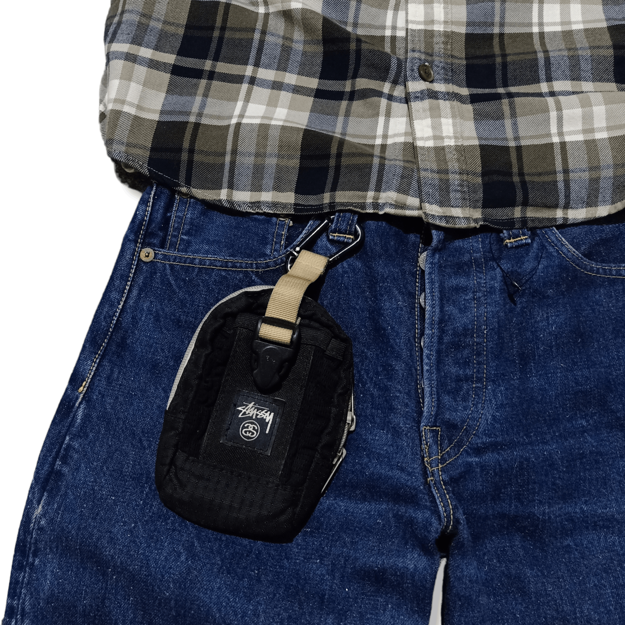 Stussy SS LINK LEATHER SIDE POUCH レザー Stussy Stüssy SS Link Leather Side Pouch Black | Grailed