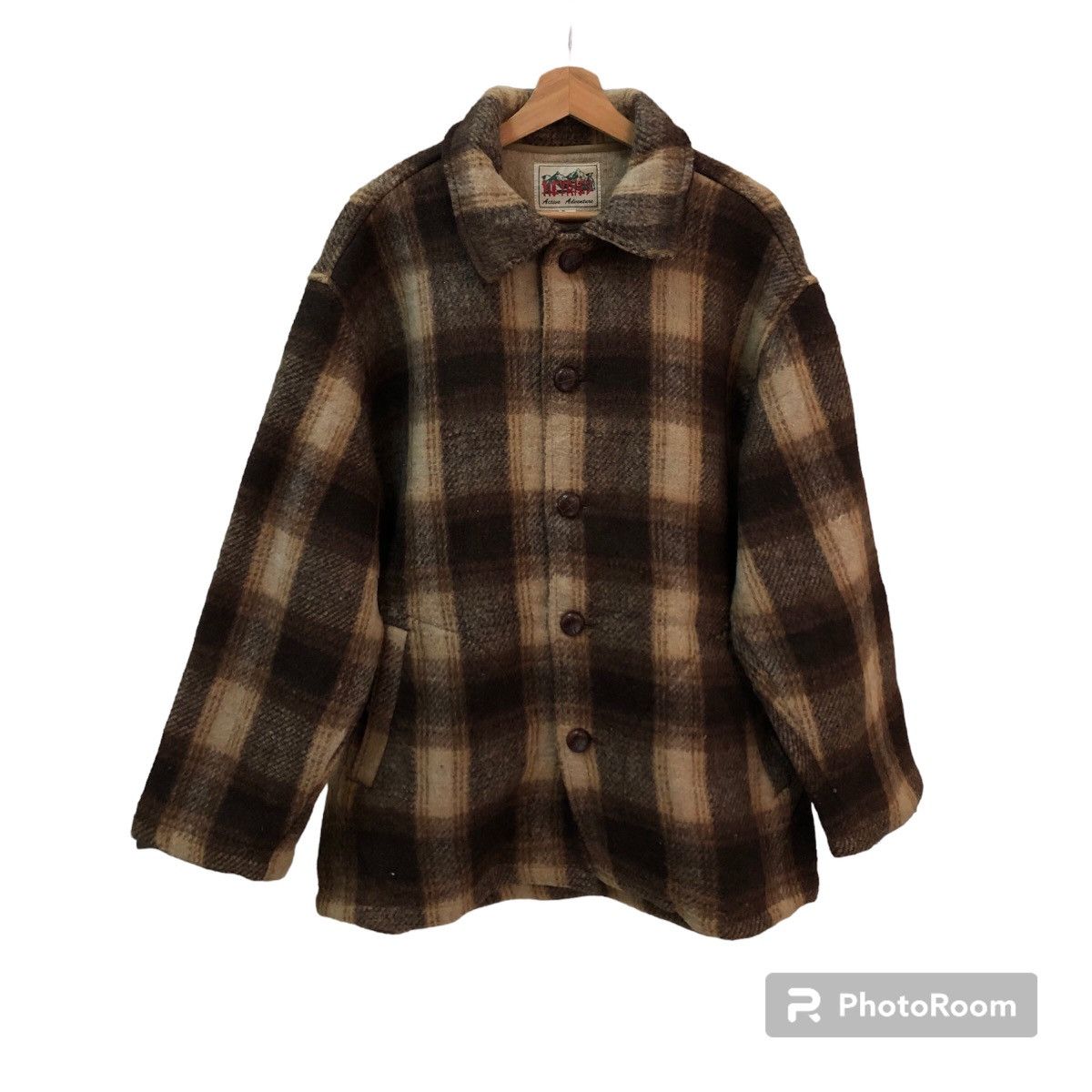 Flannel VINTAGE WOOL FLANNEL JACKET TARTAN DESIGN NEYRIES ACTIVE Size US M / EU 48-50 / 2 - 1 Thumbnail
