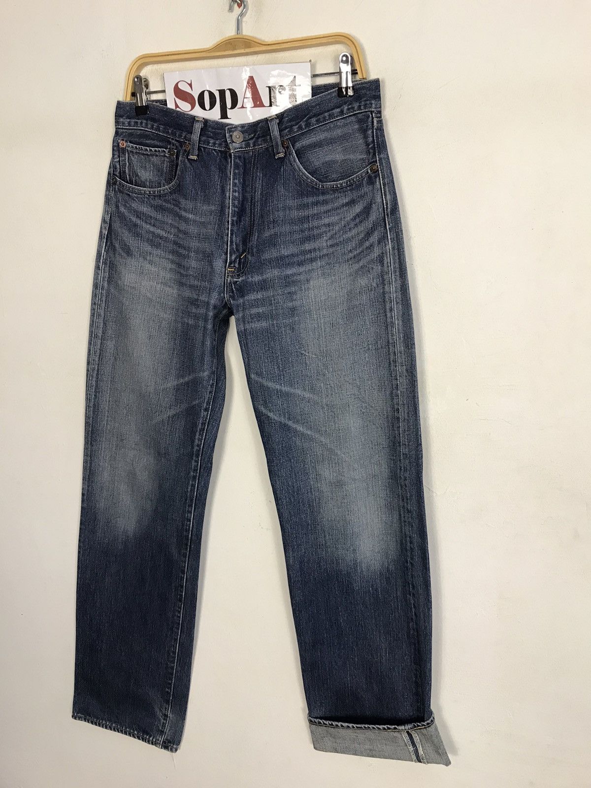 Japanese Brand × Levi's × Vintage Vintage Levi’s Redloop Light Blue Wash Design Jeans Size US 32 / EU 48 - 4 Thumbnail