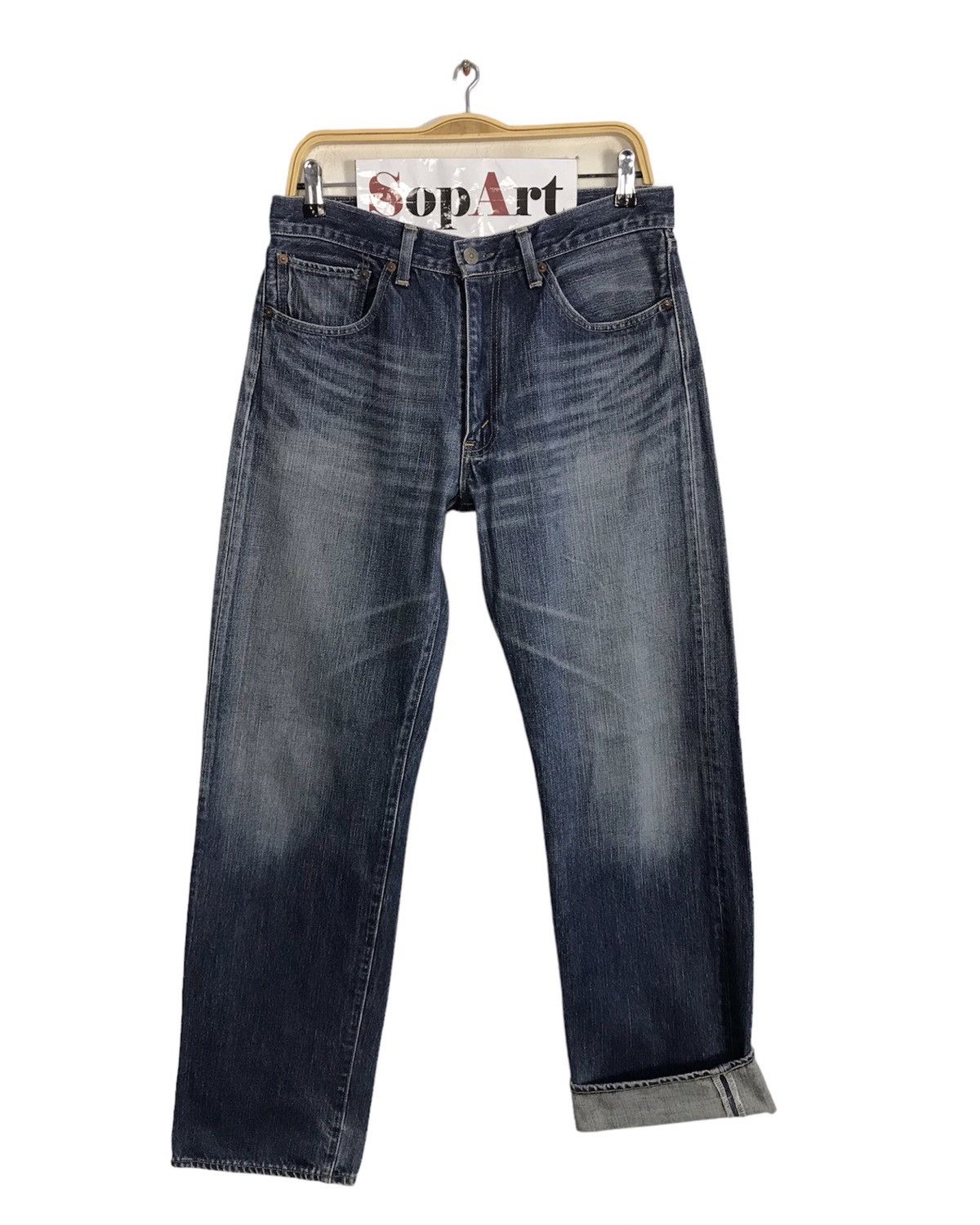 image of Levis x Vintage Levi’S Redloop Light Blue Wash Design Jeans, Men's (Size 32)
