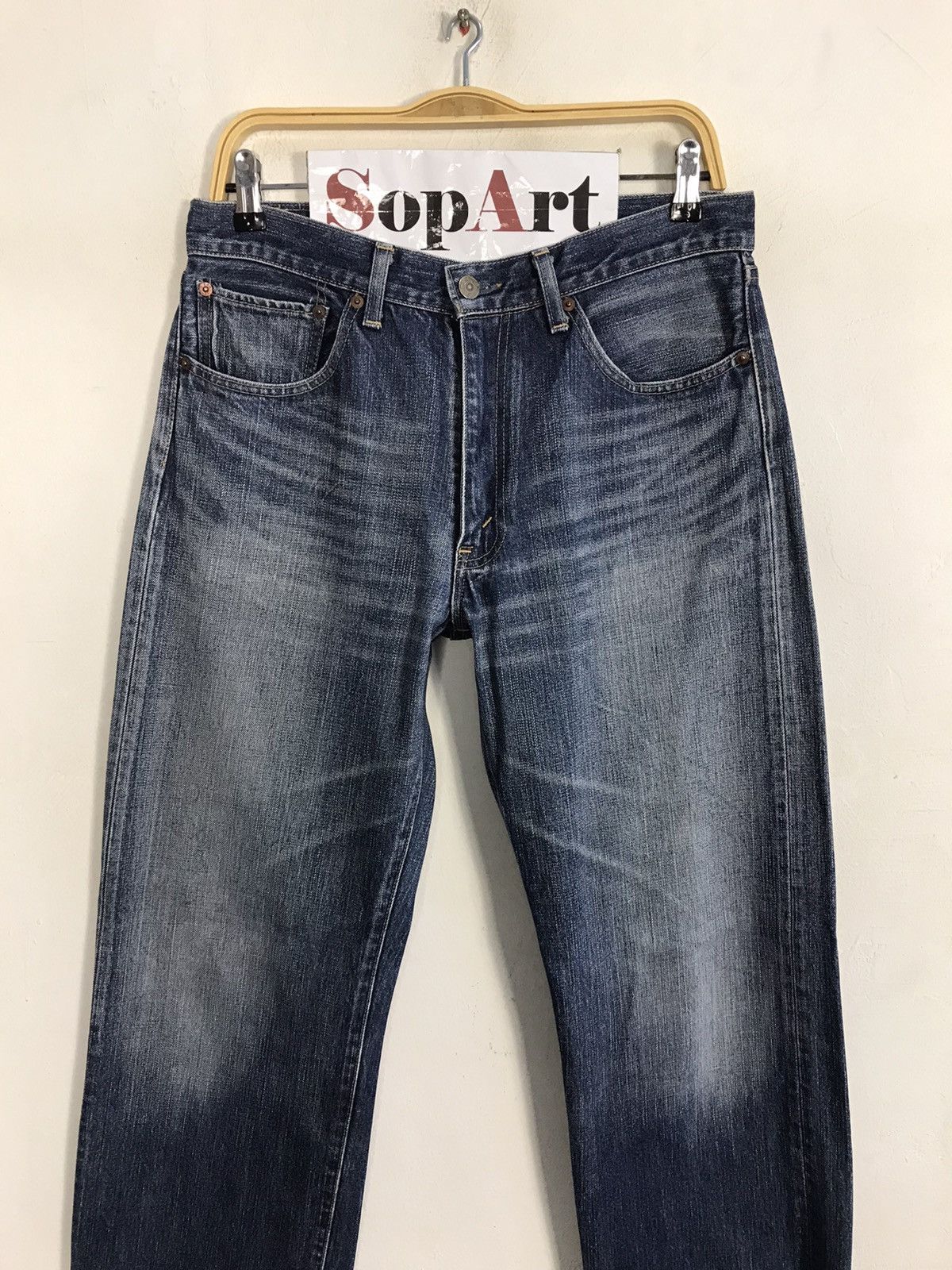 Japanese Brand × Levi's × Vintage Vintage Levi’s Redloop Light Blue Wash Design Jeans Size US 32 / EU 48 - 3 Thumbnail