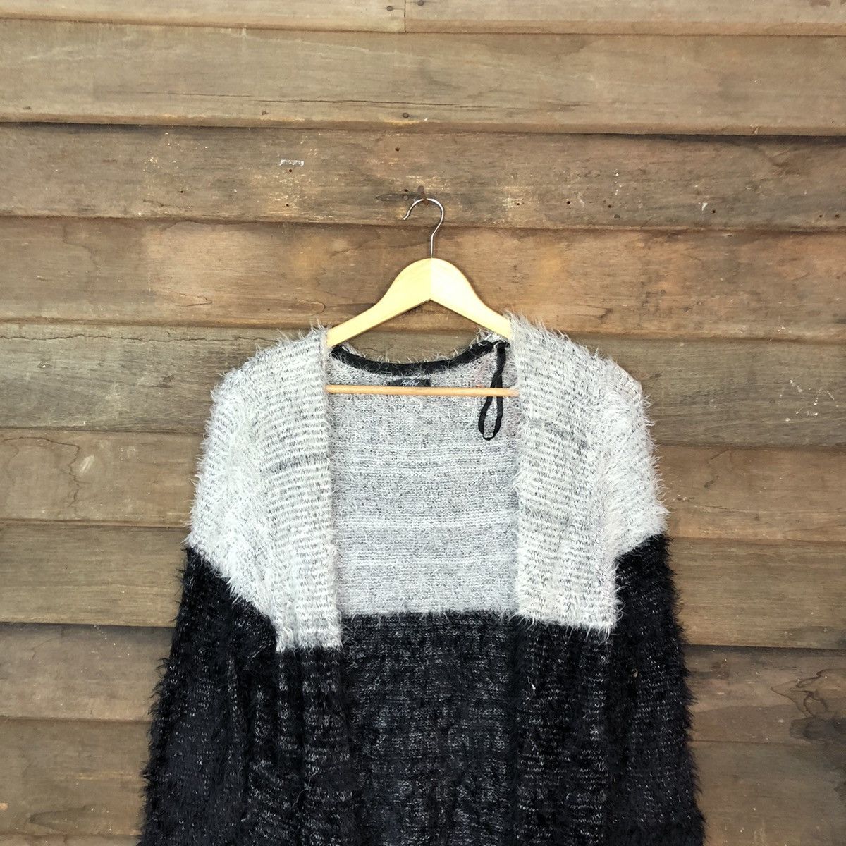 Japanese Brand DLL Raf Raf shag shaggy fur Mohair Knitwear cardigan #c1114 Size M / US 6-8 / IT 42-44 - 2 Thumbnail