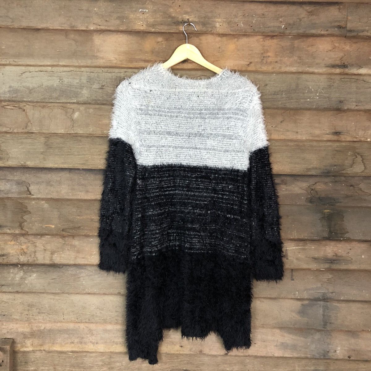 Japanese Brand DLL Raf Raf shag shaggy fur Mohair Knitwear cardigan #c1114 Size M / US 6-8 / IT 42-44 - 11 Thumbnail