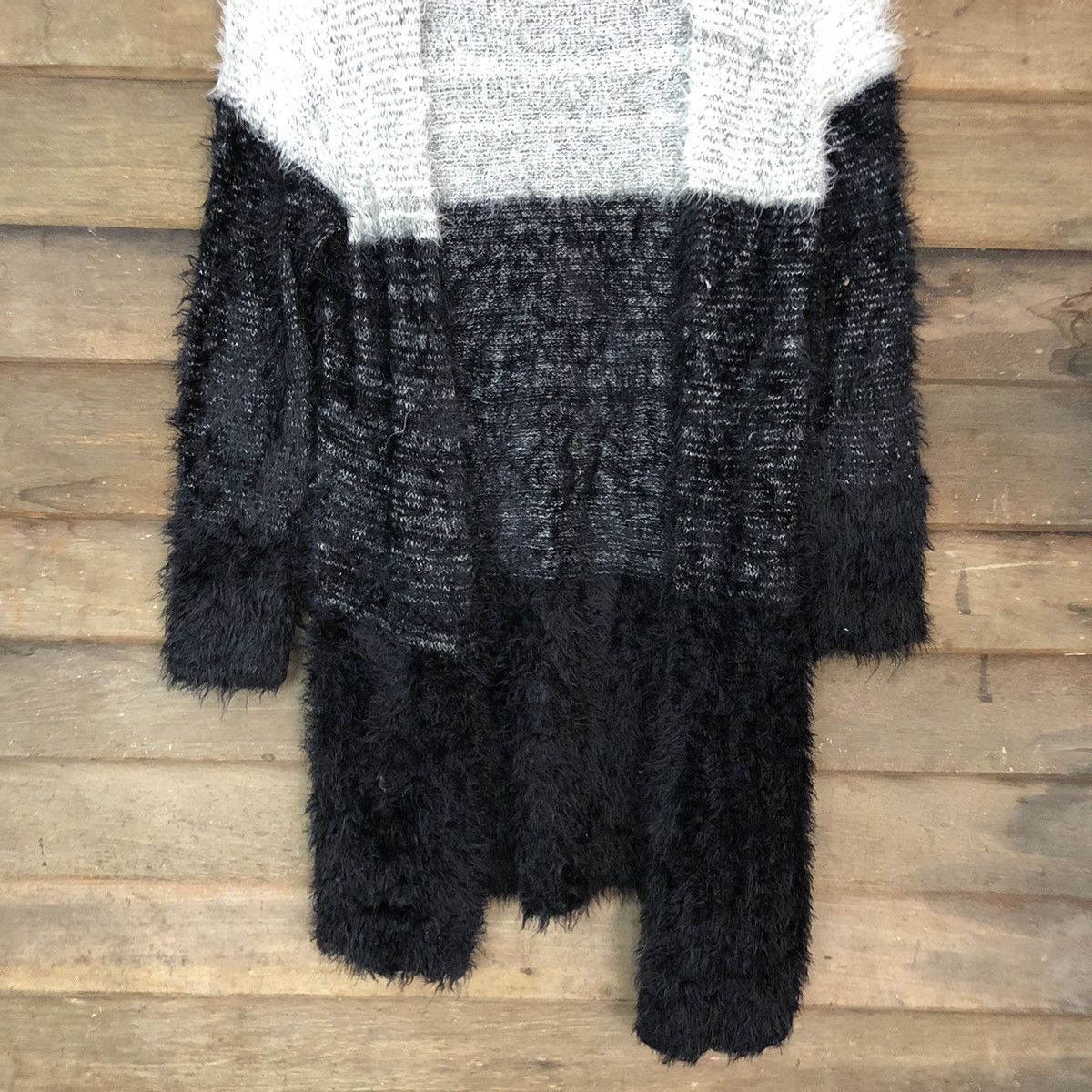 Japanese Brand DLL Raf Raf shag shaggy fur Mohair Knitwear cardigan #c1114 Size M / US 6-8 / IT 42-44 - 8 Thumbnail
